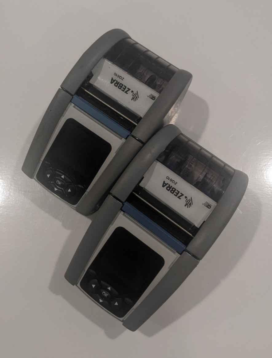 Lot of 2 - Zebra ZQ610 Label Printer - ZQ61HUWA00000 - Tested - C Grade
