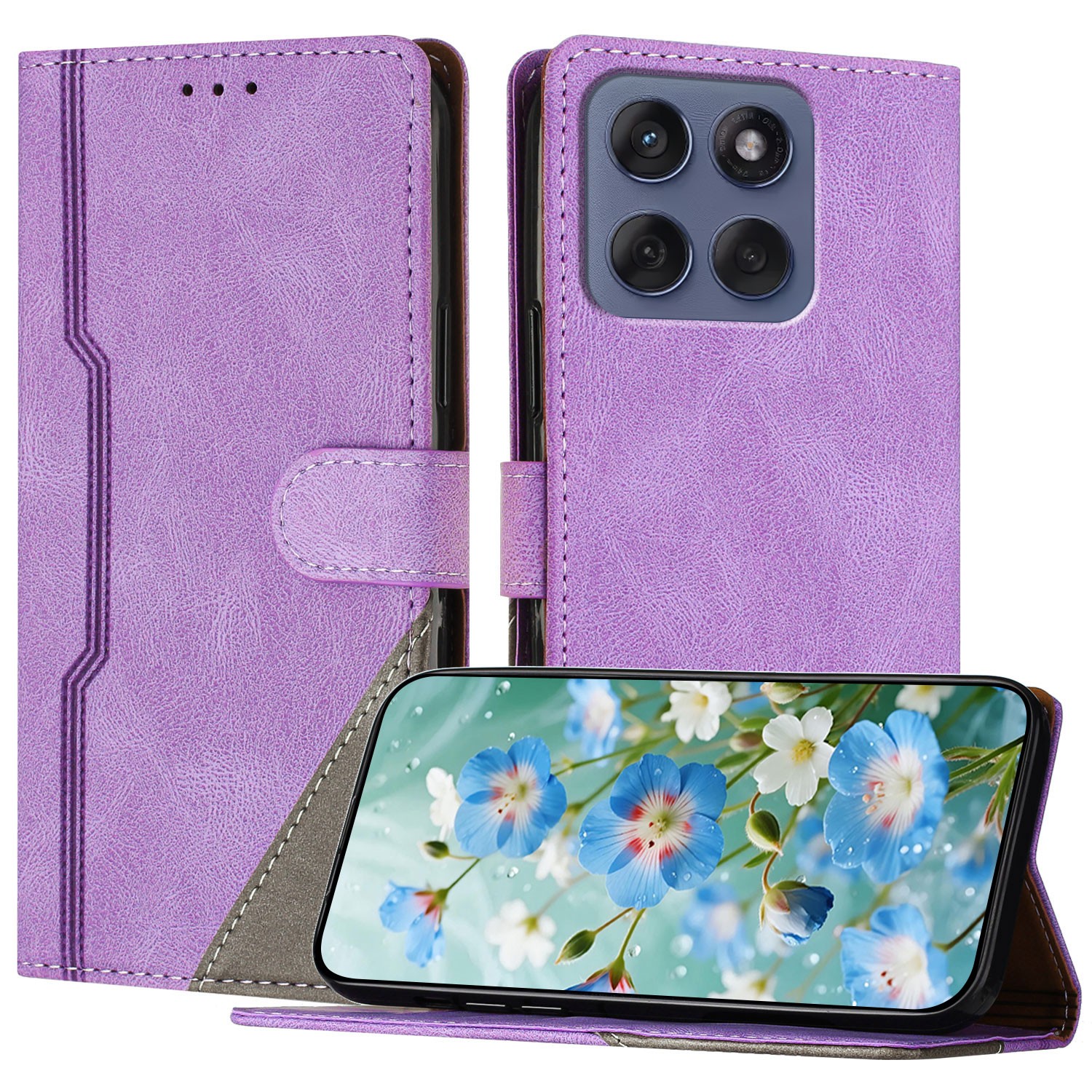 Splice Leather Wallet Cover Case For OPPO A6C Realme 16 15 14 GT8 P4 P3 Find X9S