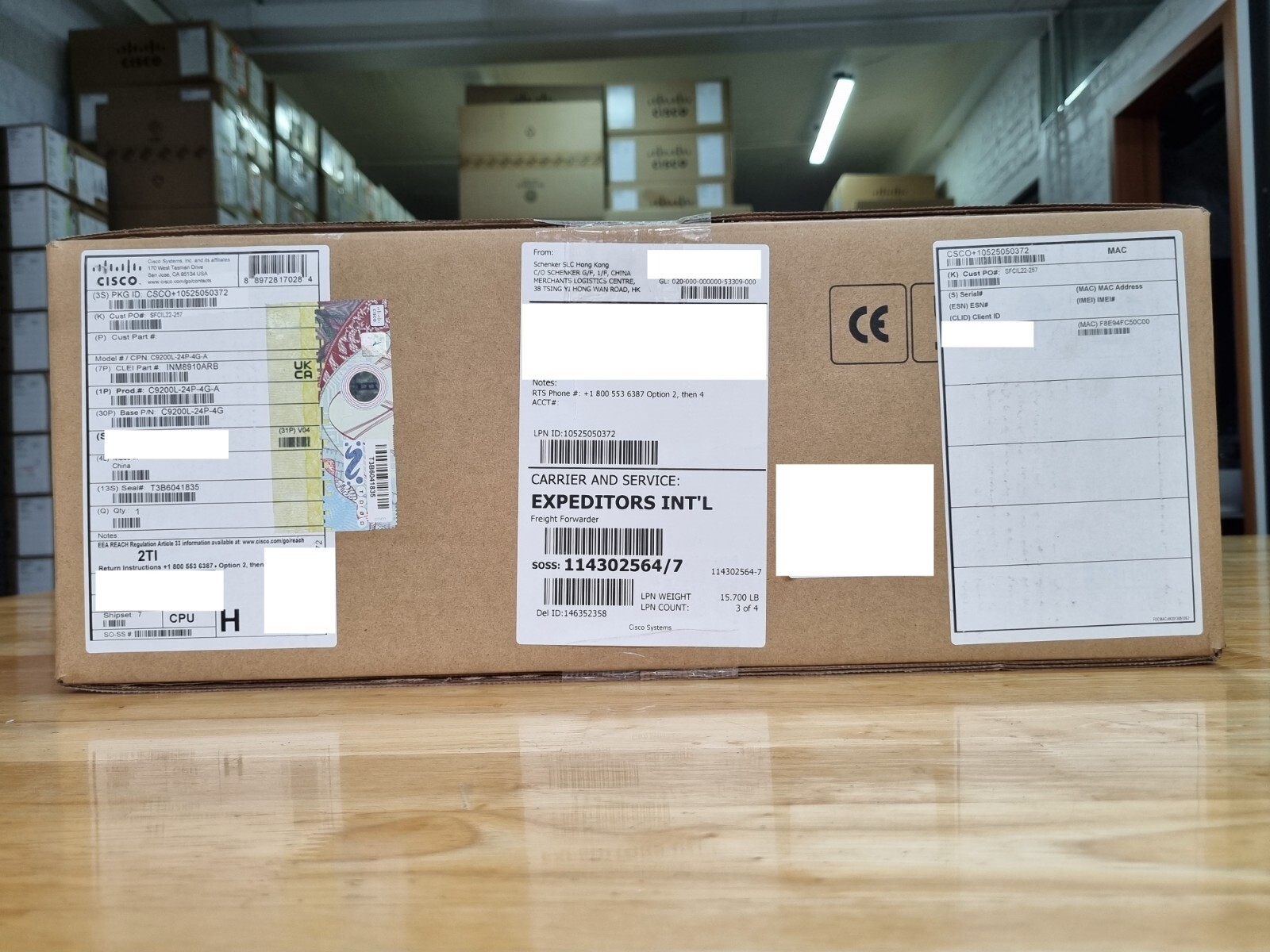 C9200L-24P-4G-A Cisco 9200L 24-port PoE+ 370W, 4 x 1G, Network Advantage