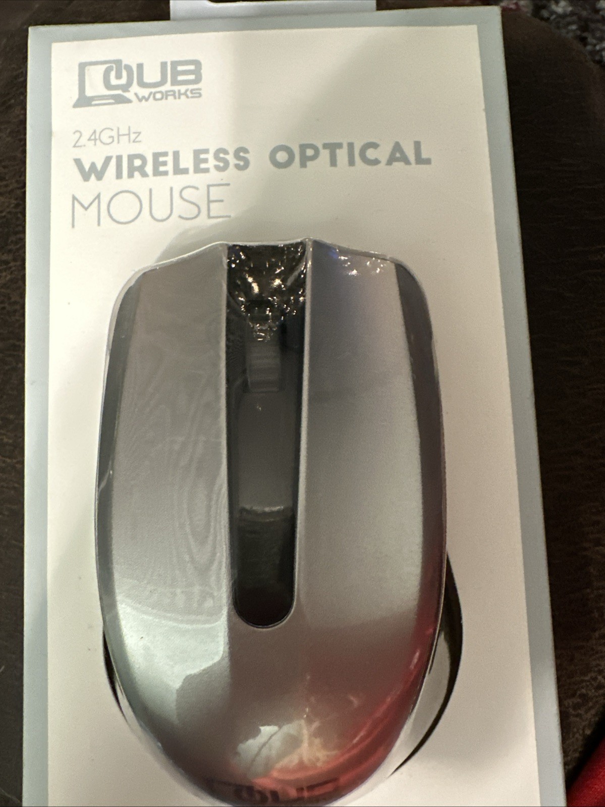 QUB by Vivitar 2.4GHz Wireless Optical Mouse Silver NEW