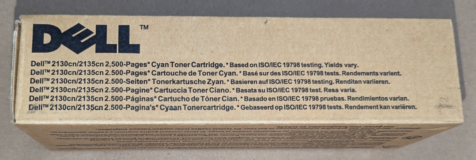 Genuine Dell FM065 Cyan Toner Cartridge Dell 2130cn/2135cn