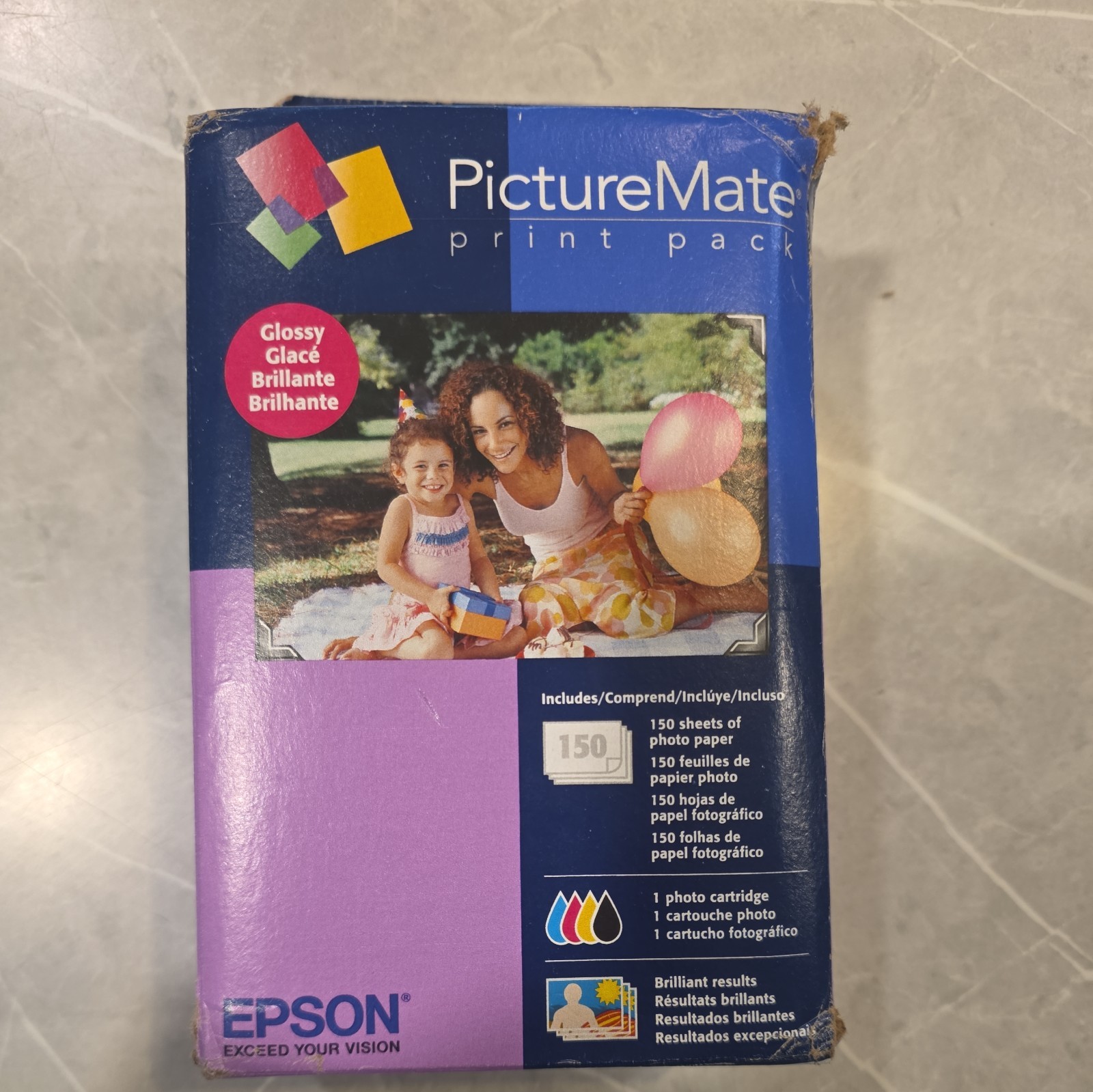 Epson T5846 PictureMate Print Pack - Glossy Photo Paper 150 Sheets BB 03/2027