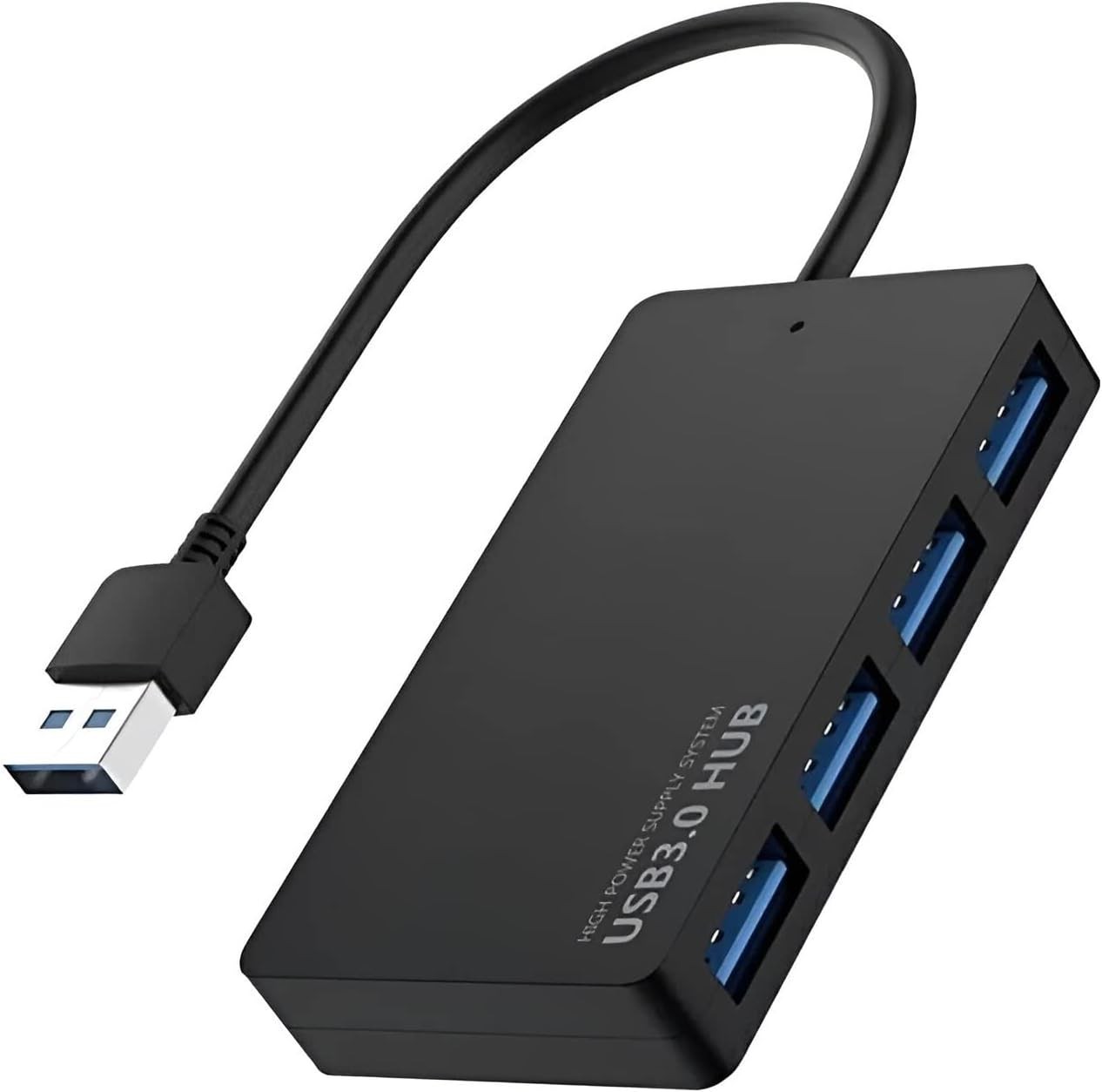 4-Port USB 3.0 Hub 5Gbps Portable Compact PC Mac Laptop Notebook lot Desktop