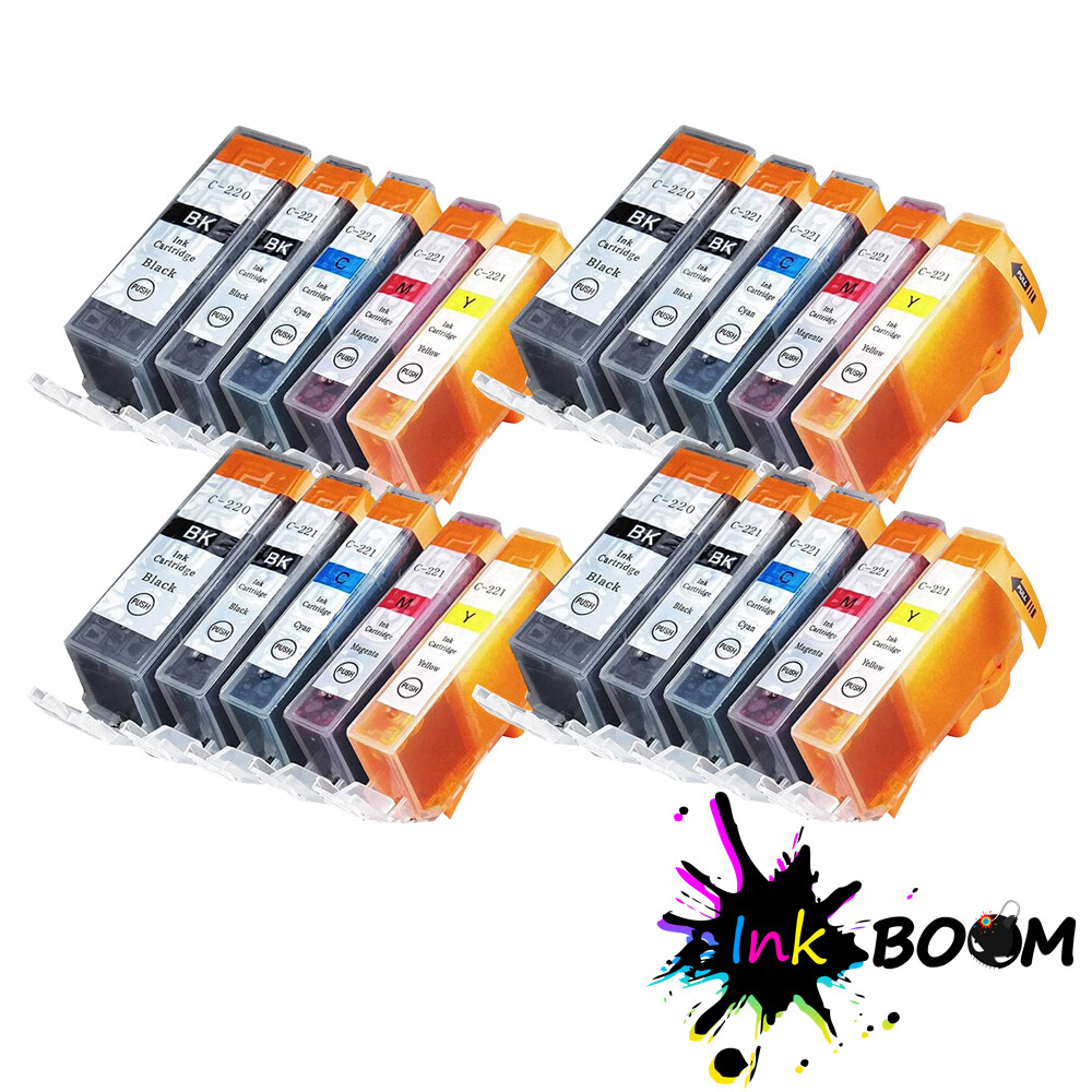 20 Ink Cartridge for PGI-220 CLI-221 PIXMA IP4700 MP620 MP640R MP990 MX860