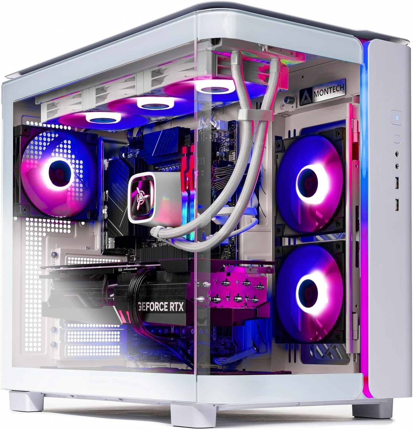 SkyTech KING95 Gaming PC Intel i7-8700 RTX 5060 32GB RAM 1TB SSD WiFi Win11 ARGB