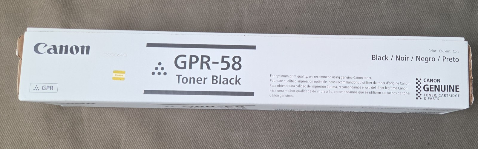 Canon Toner Ctg GPR-58, Black 2182C003 for Canon IMAGERUNNER ADVANCE DX C357IF