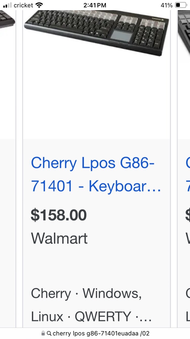 Cherry G86-71401 G86-71401EUADAA Wired Keyboard