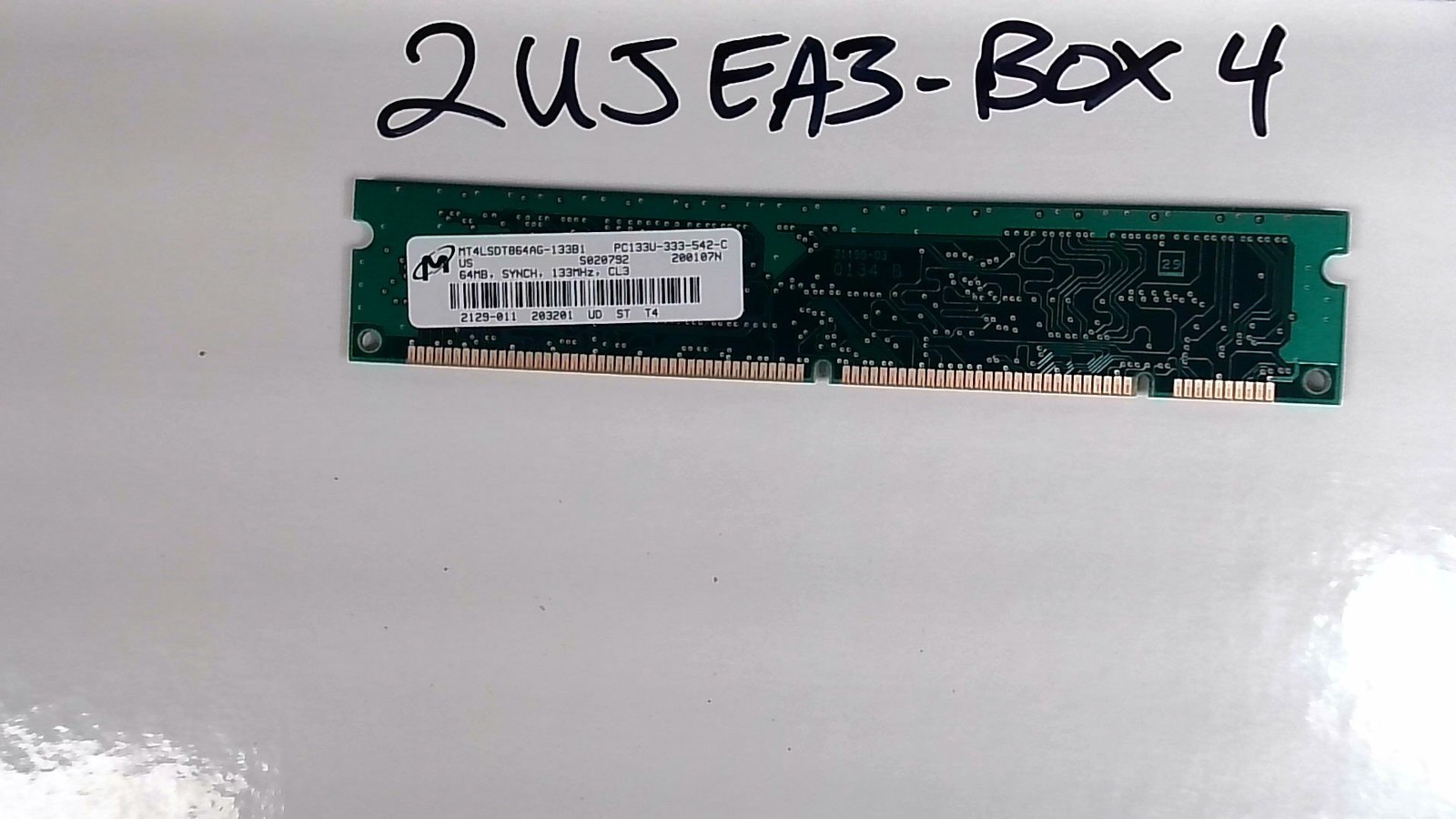 MICRON 64MB PC133 168 Pin Non ECC CL3 Synchronous Memory Module