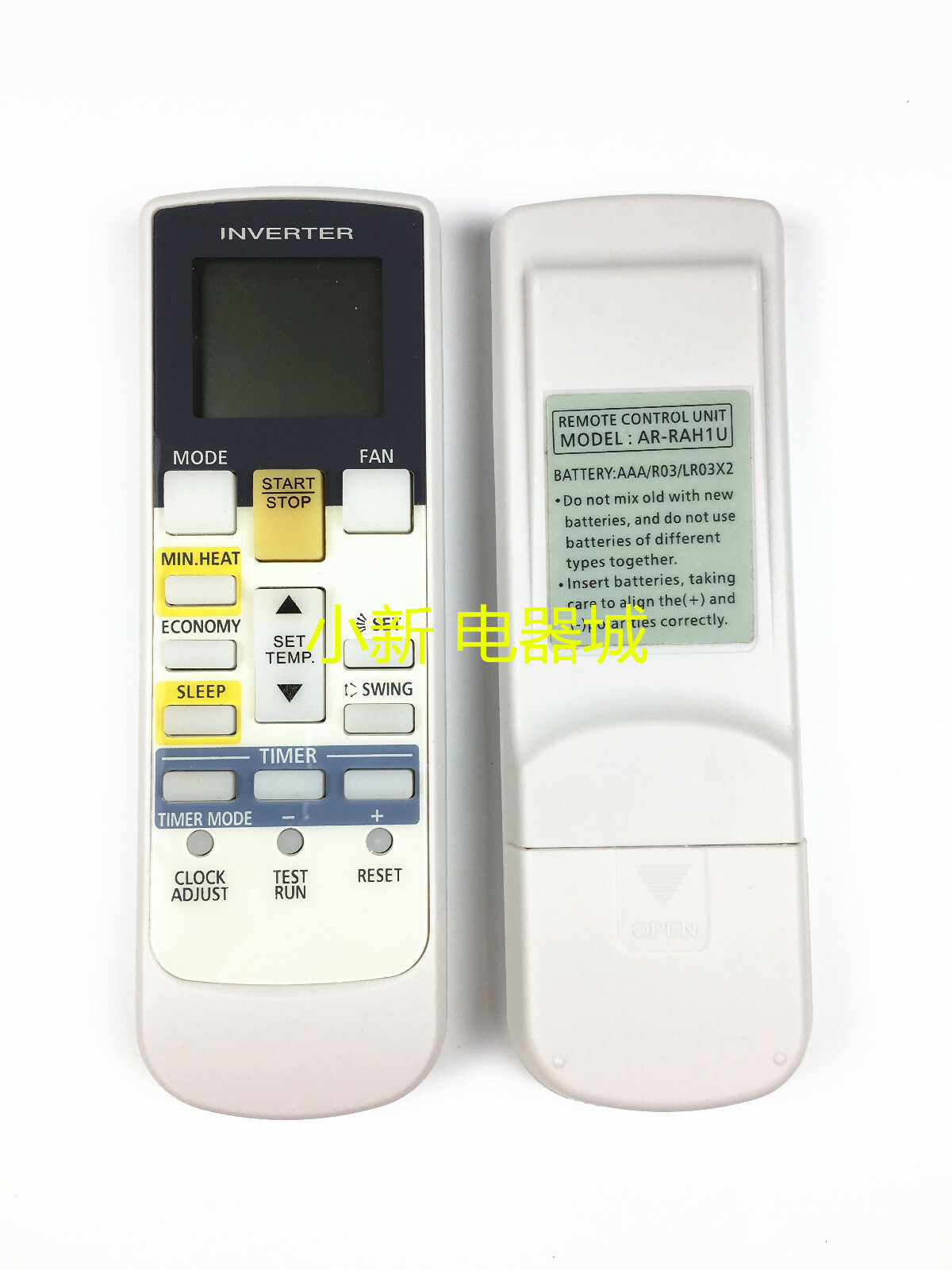 1PC new air conditioner remote control for AR-RAH1U AR-RAH2U AR-RAC1C AR-RY3 RY4