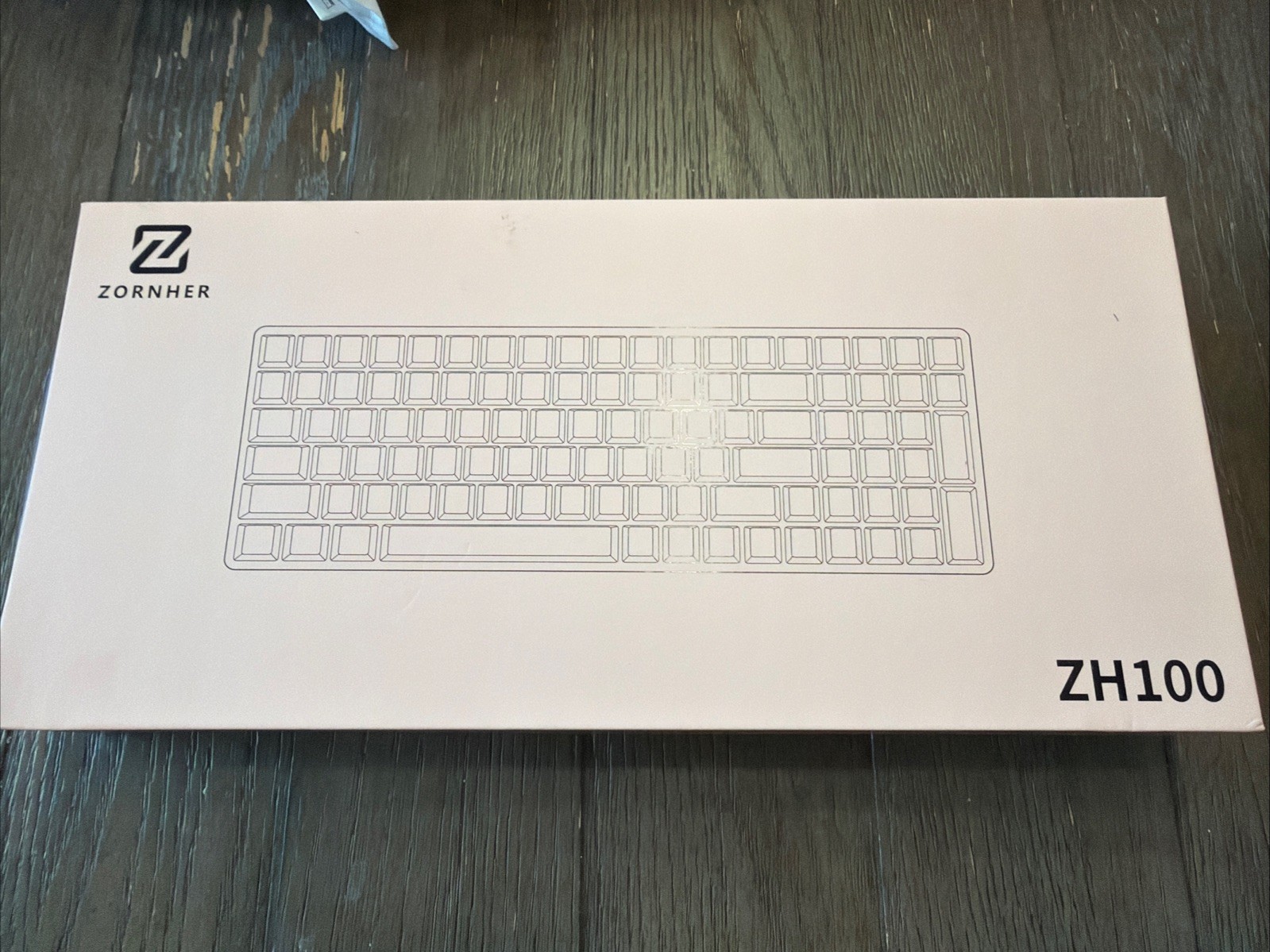 ZORNHER ZH100 Wireless Mechanical Gaming Keyboard 98% Pink Custom Creamy Switch