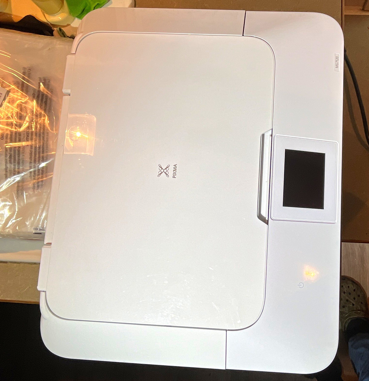 Canon PIXMA MG7120 White Wireless Color Inkjet All-In-One Printer