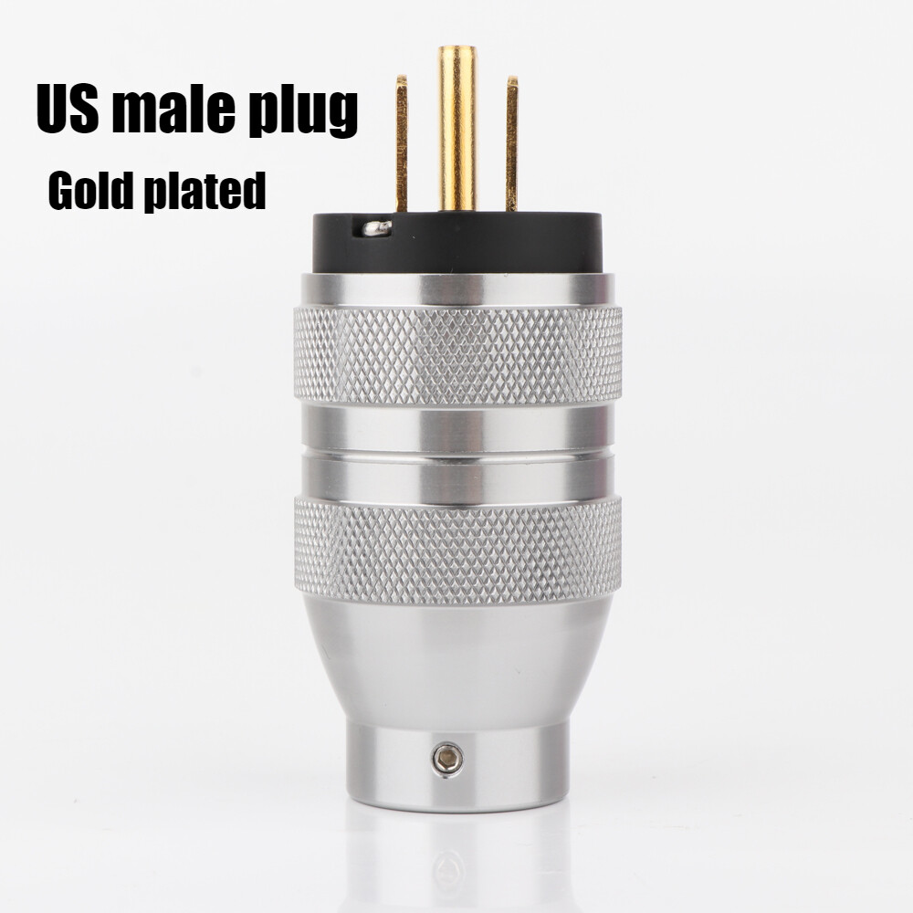 HiFi US Power Plug EU Schuko IEC C7 C15 Female Connector AC Plug for Power Cable