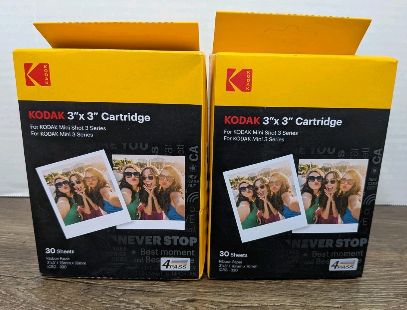 Lot of 2 Packs - Kodak 3 x 3 Instant Print Cartridge Mini Shot 30 Prints Genuine