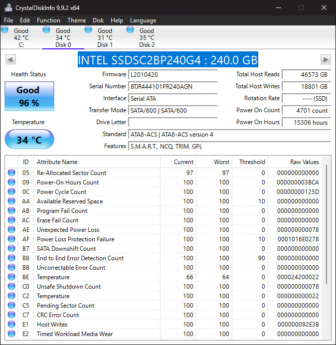 Toshiba SG6 KSG60ZMV256G 256 GB M.2  Solid State Drive