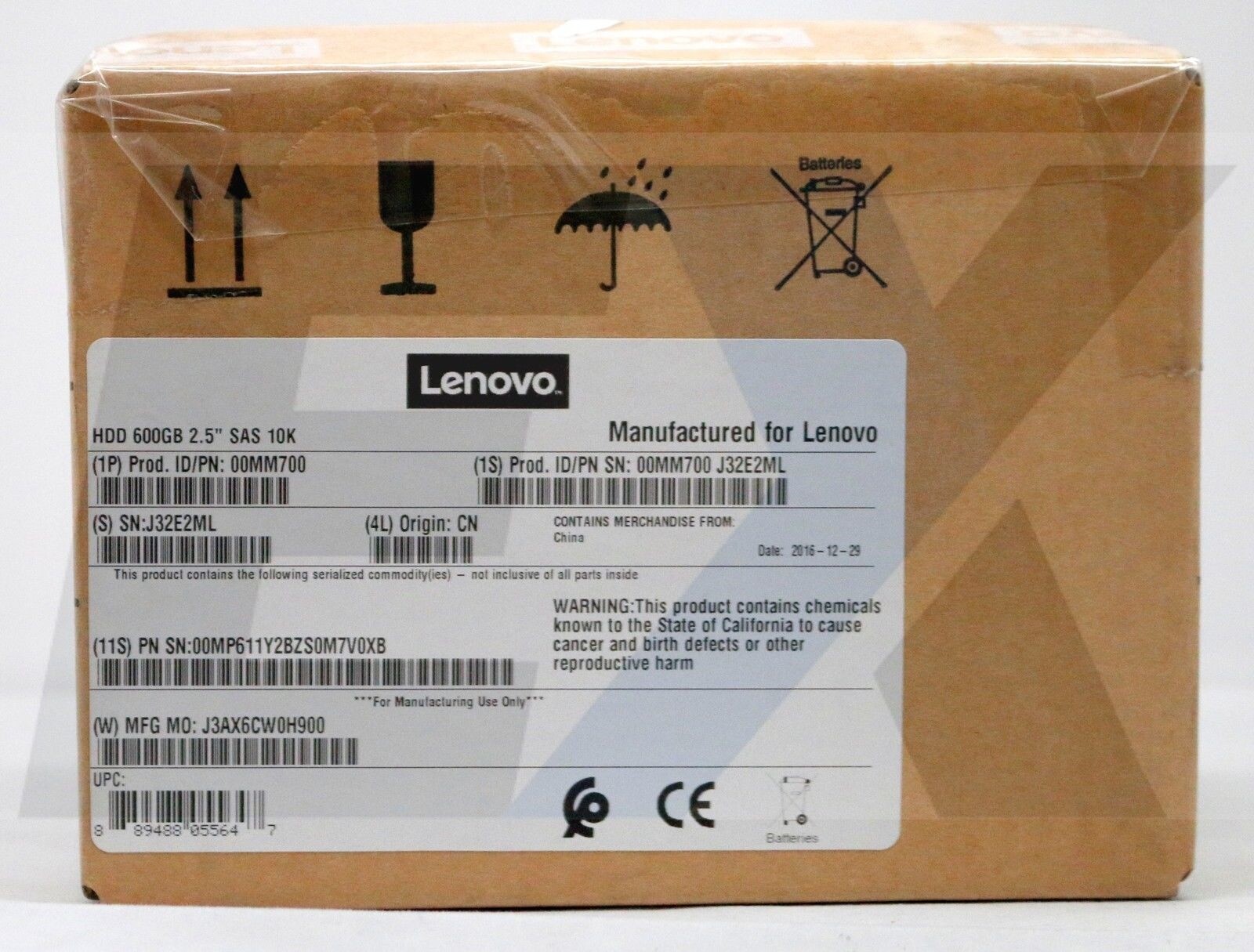 00MM700 - 600GB 10k SAS 2.5" HDD for Lenovo Storage Brand New Genuine