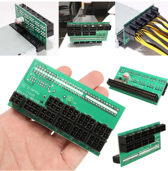 DPS-1200FB / QB 6 Pin A Power Supply Breakout Board Adapter