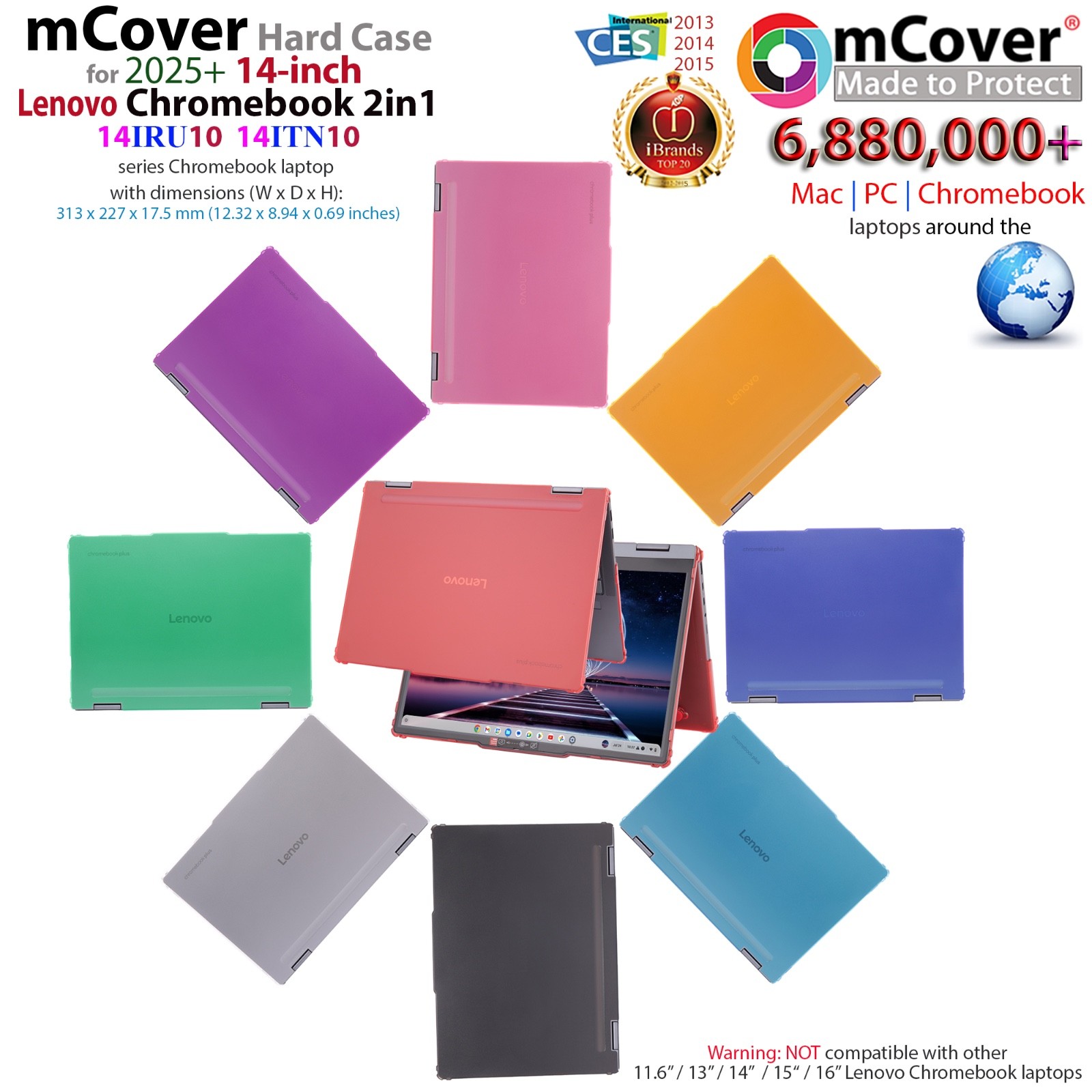 NEW mCover for 2025+ 14" Lenovo Chrome 2in1 14IRU10 14ITN10 Chromebook Laptop