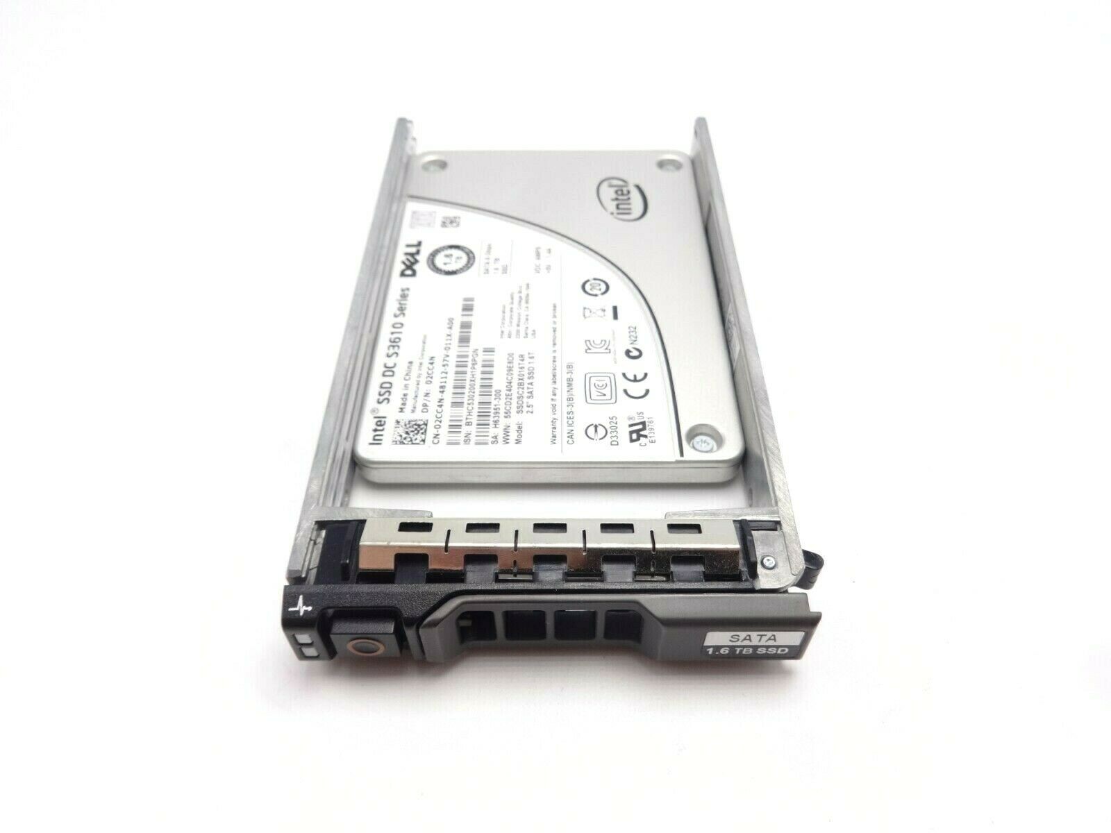 Dell 2CC4N 1.6TB 6GBps MLC MU SATA 2.5 SSD SSDSC2BX016T4R"