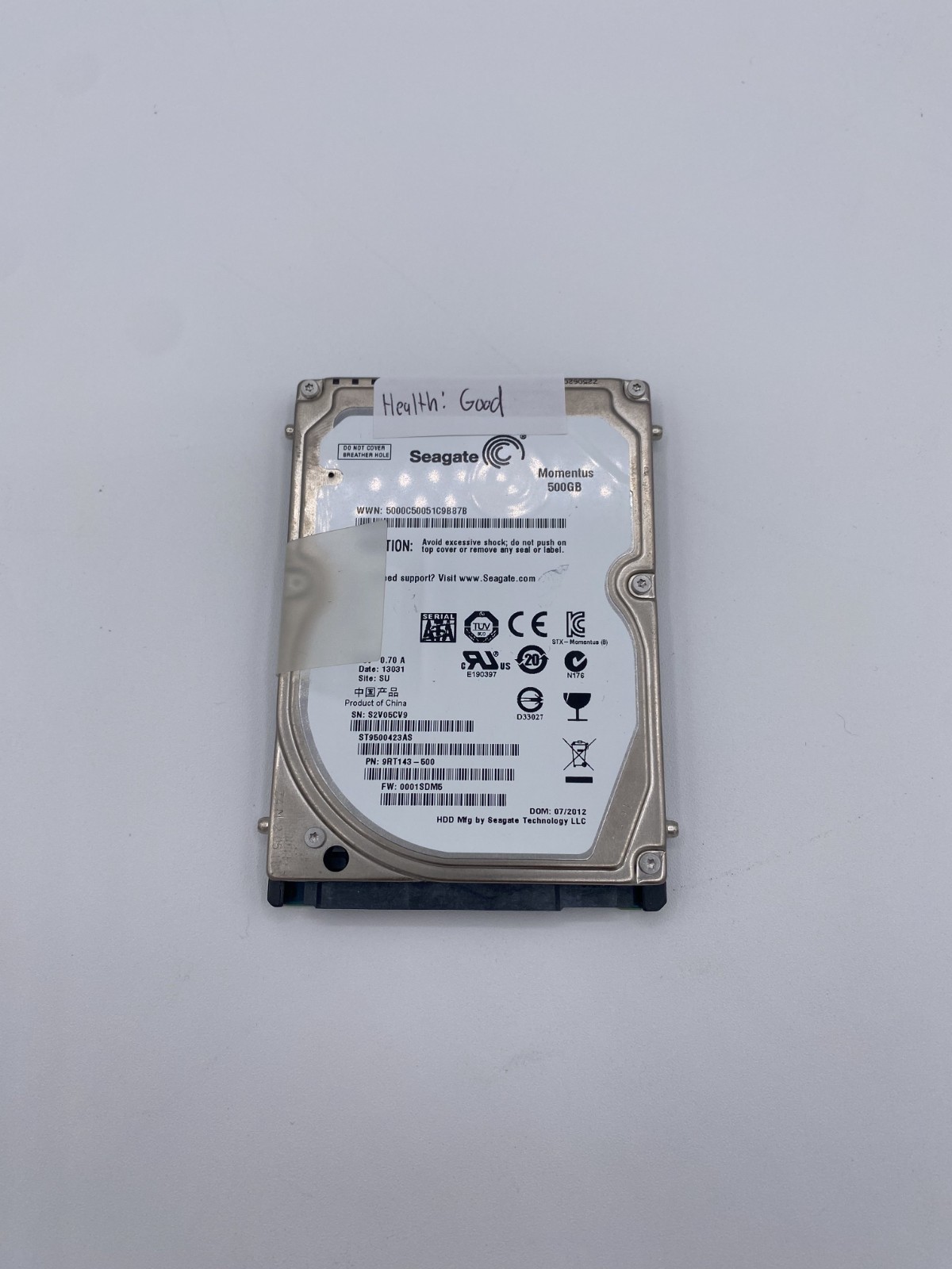 Seagate Momentus 500GB 2.5'' SATA 7200RPM (ST9500423AS)