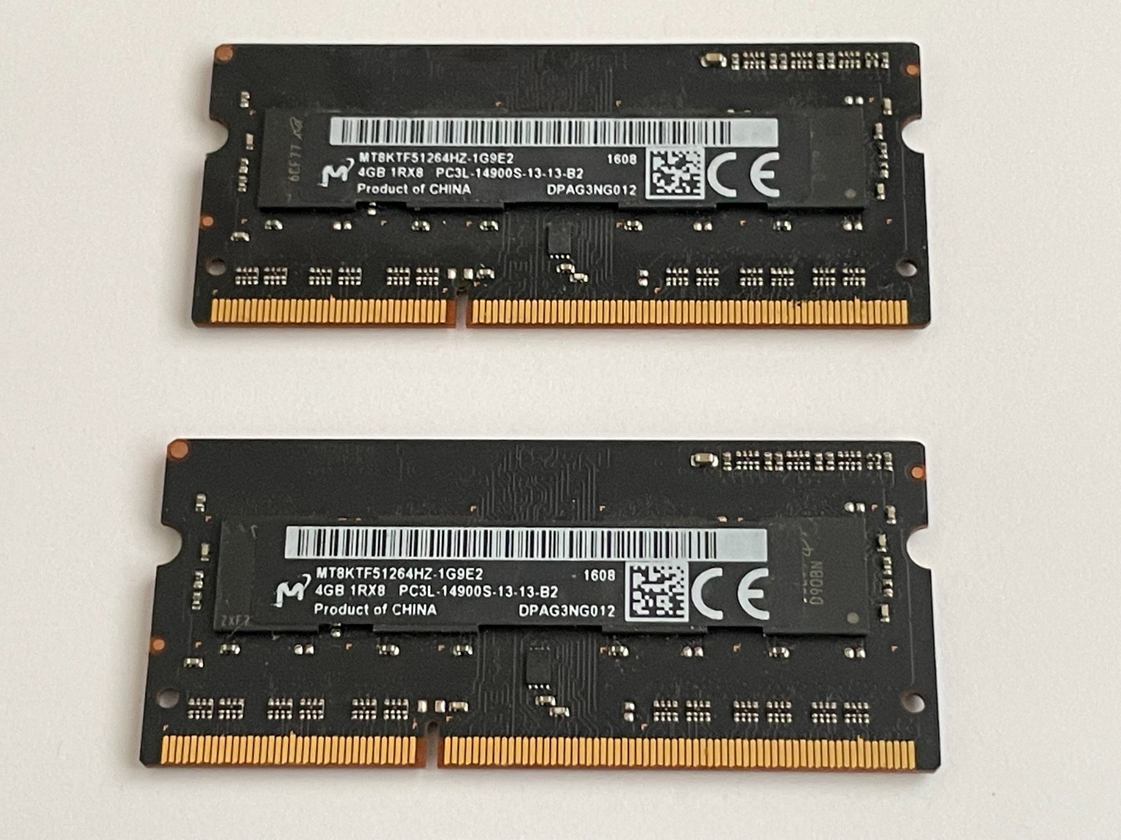 Micron 8GB (2x4GB) PC3L-14900S DDR3 1866 SODIMM Memory Kit MT8KTF51264HZ-1G9E2