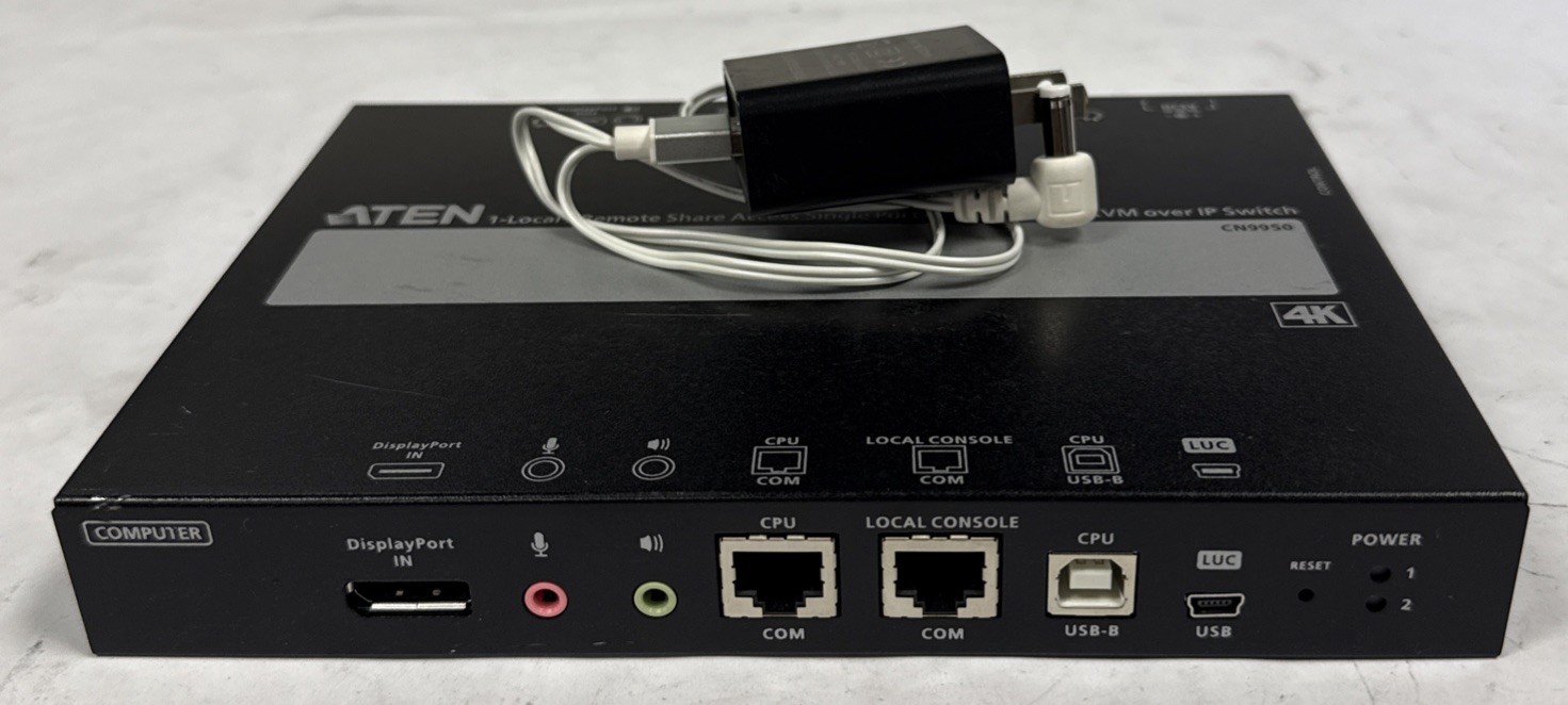 ATEN CN9950 KVM Over IP Switch Remote Share Access Single Port 4K DisplayPort