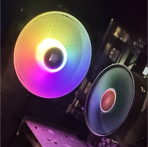 iBUYPOWER i-Series Gaming Desktop Tower RGB Lighting Glass Case Keyboard Mouse
