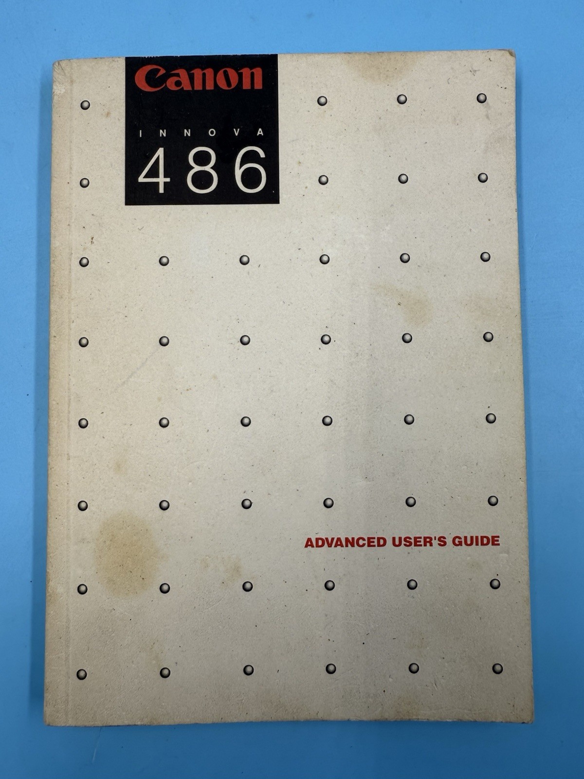 Rare 💫 Vintage Canon Innova 486 Book Manual Guide