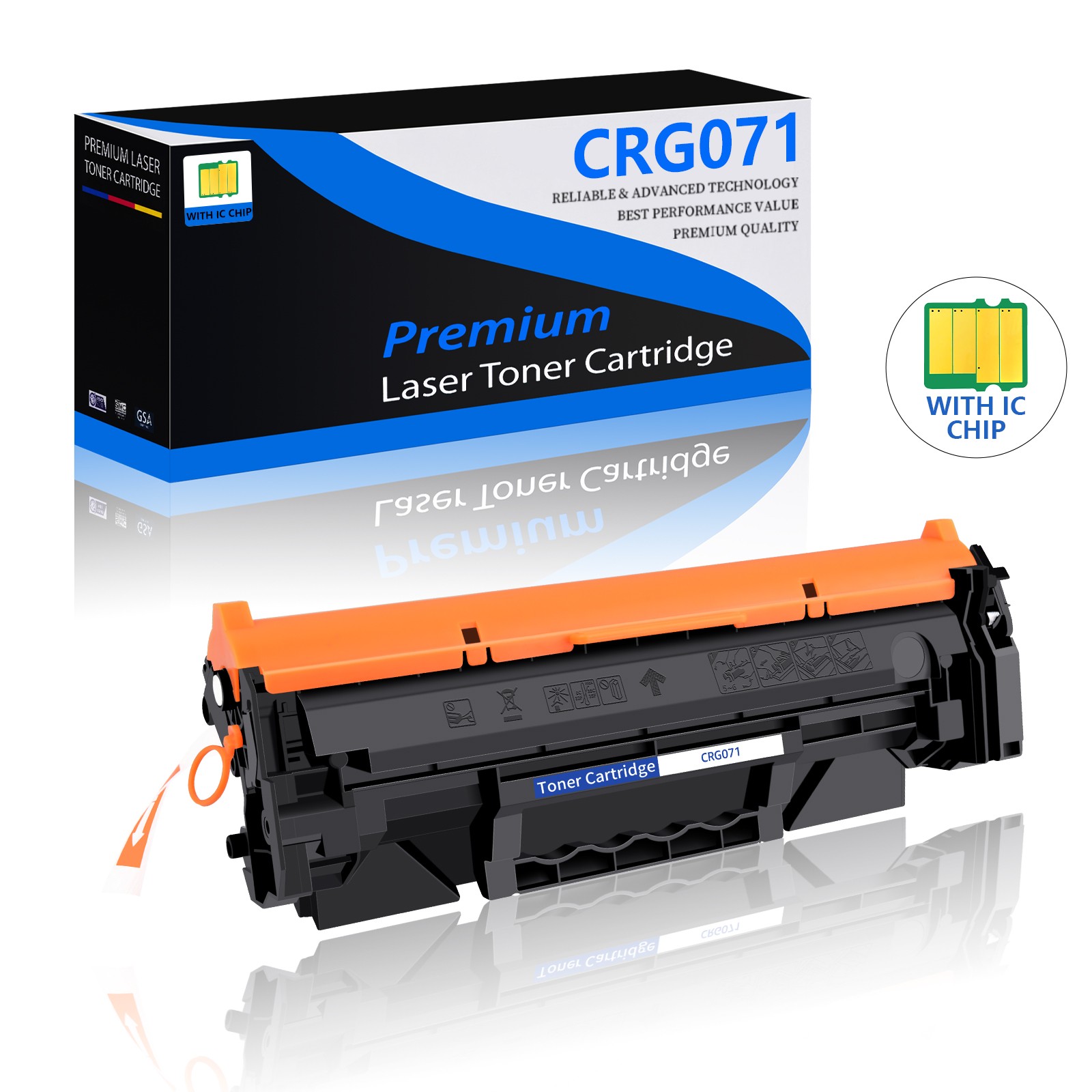 1PK CRG071 Black Toner Cartridge for Canon ImageCLASS LBP122dw MF272dw MF273dw