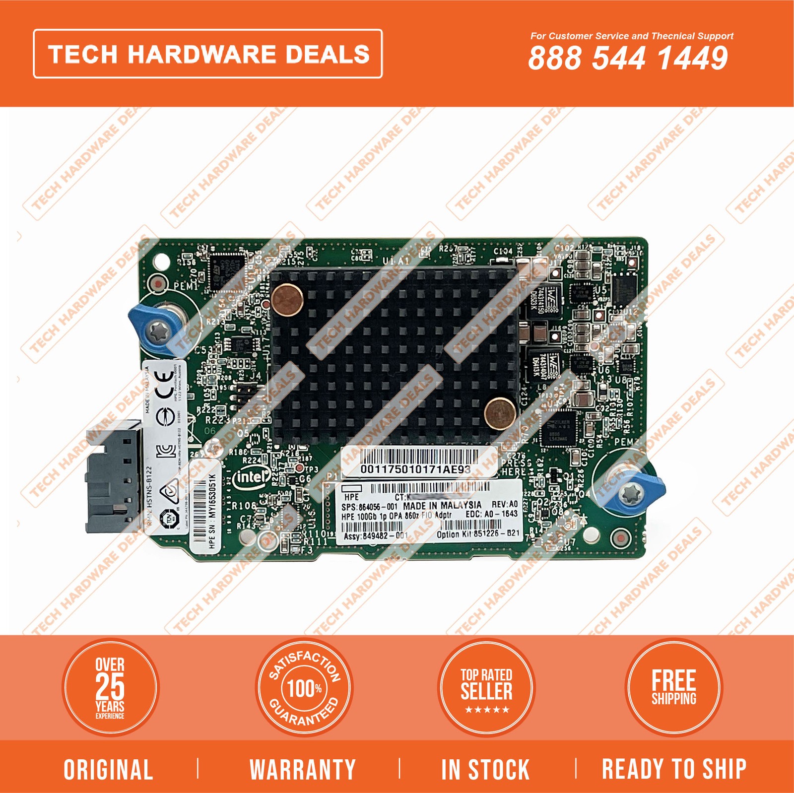 864056-001    HPE 100GB 1Port OPA 860z Adapter