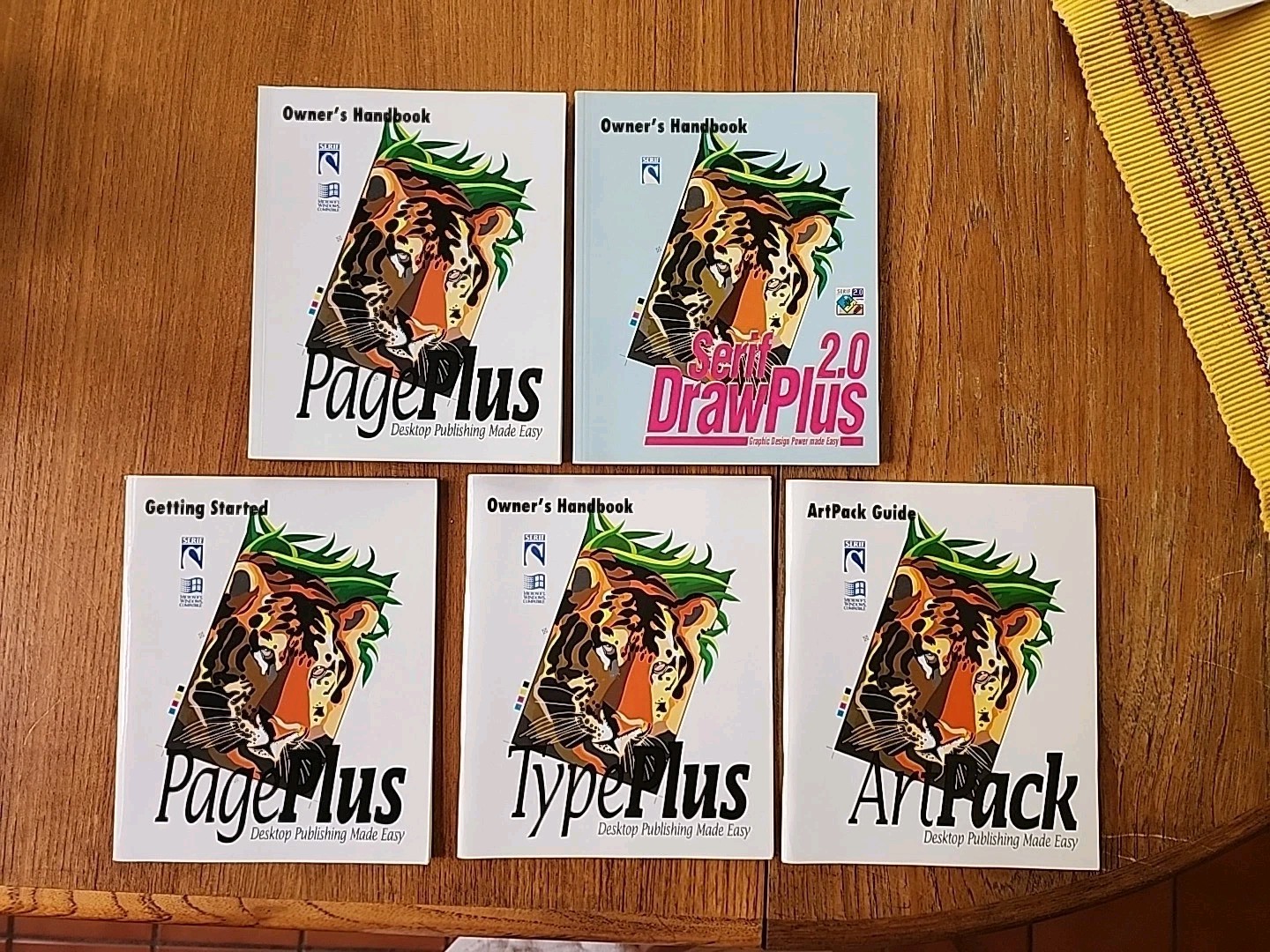 Serif PagePlus DrawPlus 2.0 Owner's Handbook ArtPack Guide Vintage 90s Windows