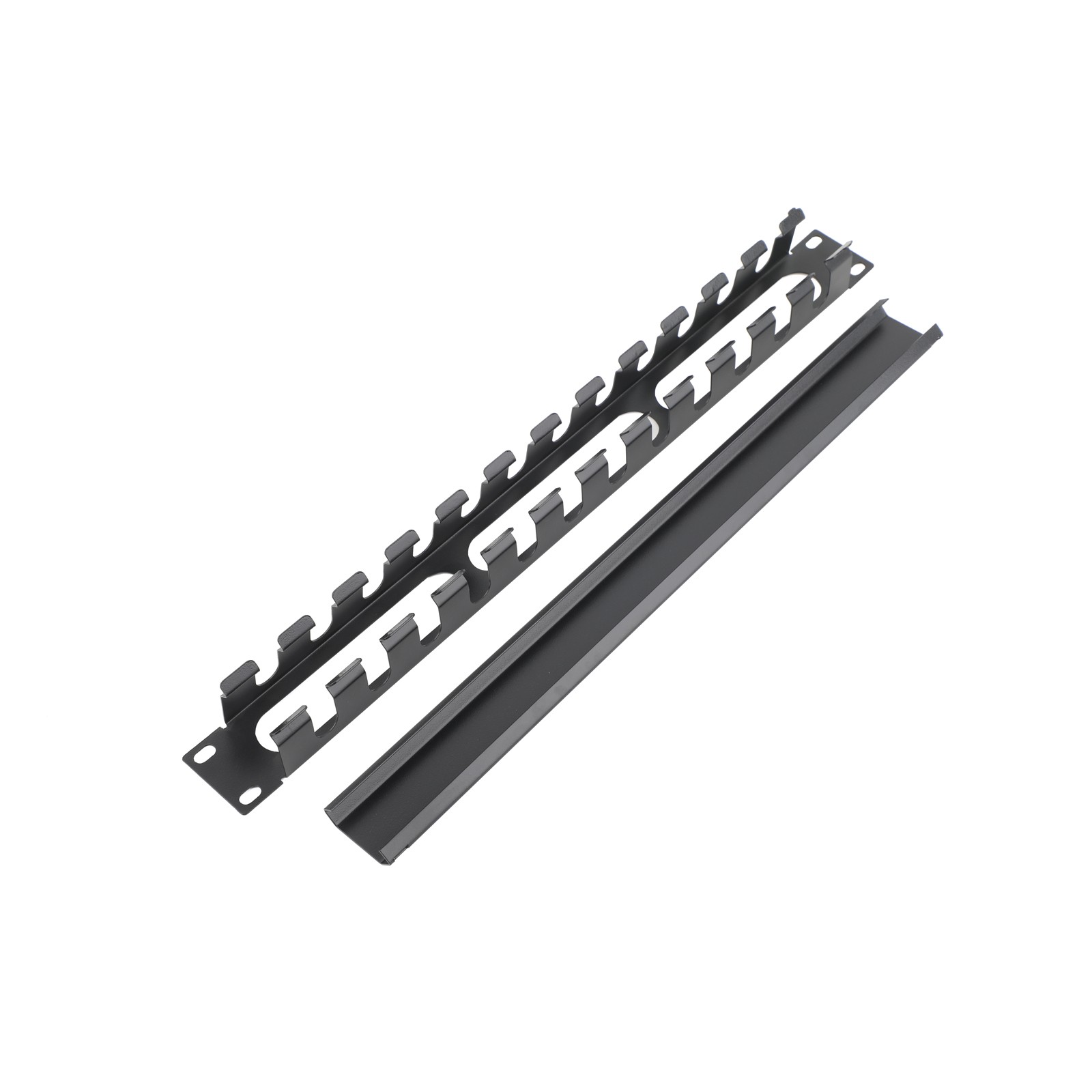 1/2/4Pcs 1U 19" Metal Rack Cable Management 12/24/48 Port Server Wire Organizer