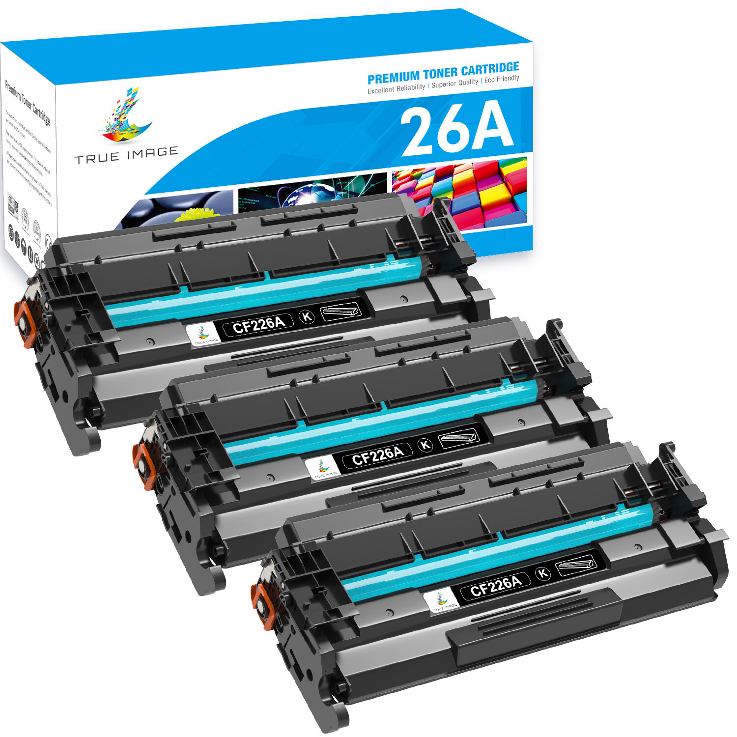 3x High Yield 226A CF226A Toner Cartridges for HP 26A LaserJet Pro M402dw M402dn