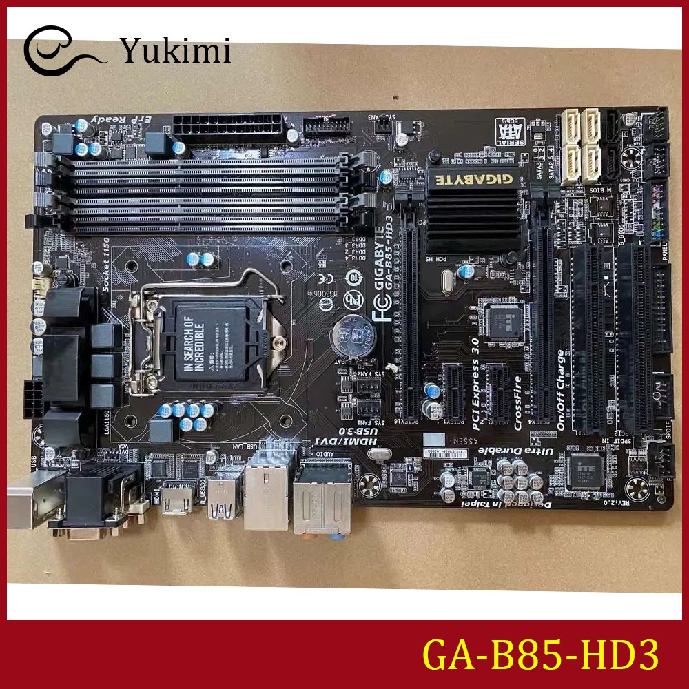 FOR GIGABYTE GA-B85-HD3 DDR3*4 32GB LGA1150 HDMI VGA DVI-D ATX Ｍotherboard Test