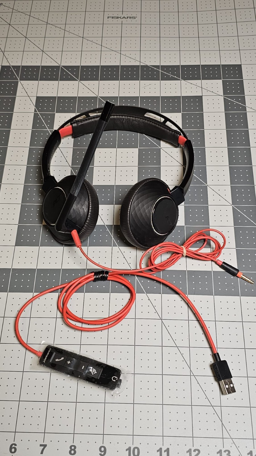 Plantronics Poly Blackwire 5200 Series C5220T Wired Headset with USB