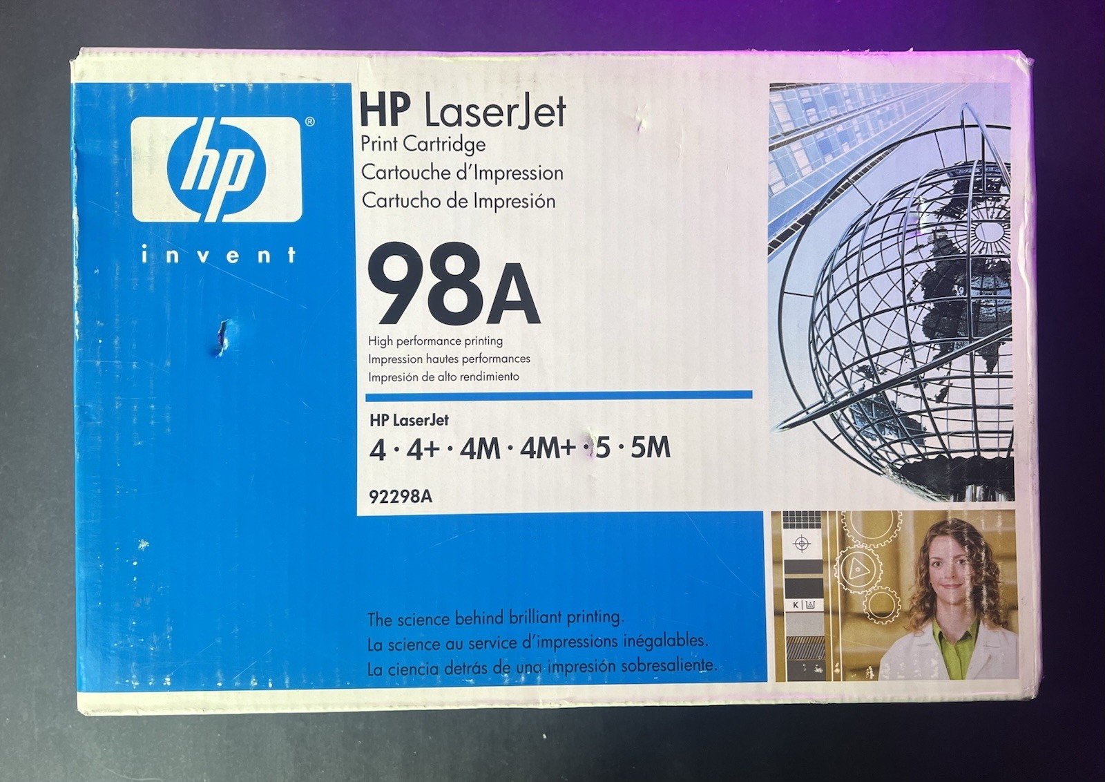 GENUINE HP 98A Black Toner Cartridge, HP 92298A LaserJet 4 5 4m 5m NEW Old Stock