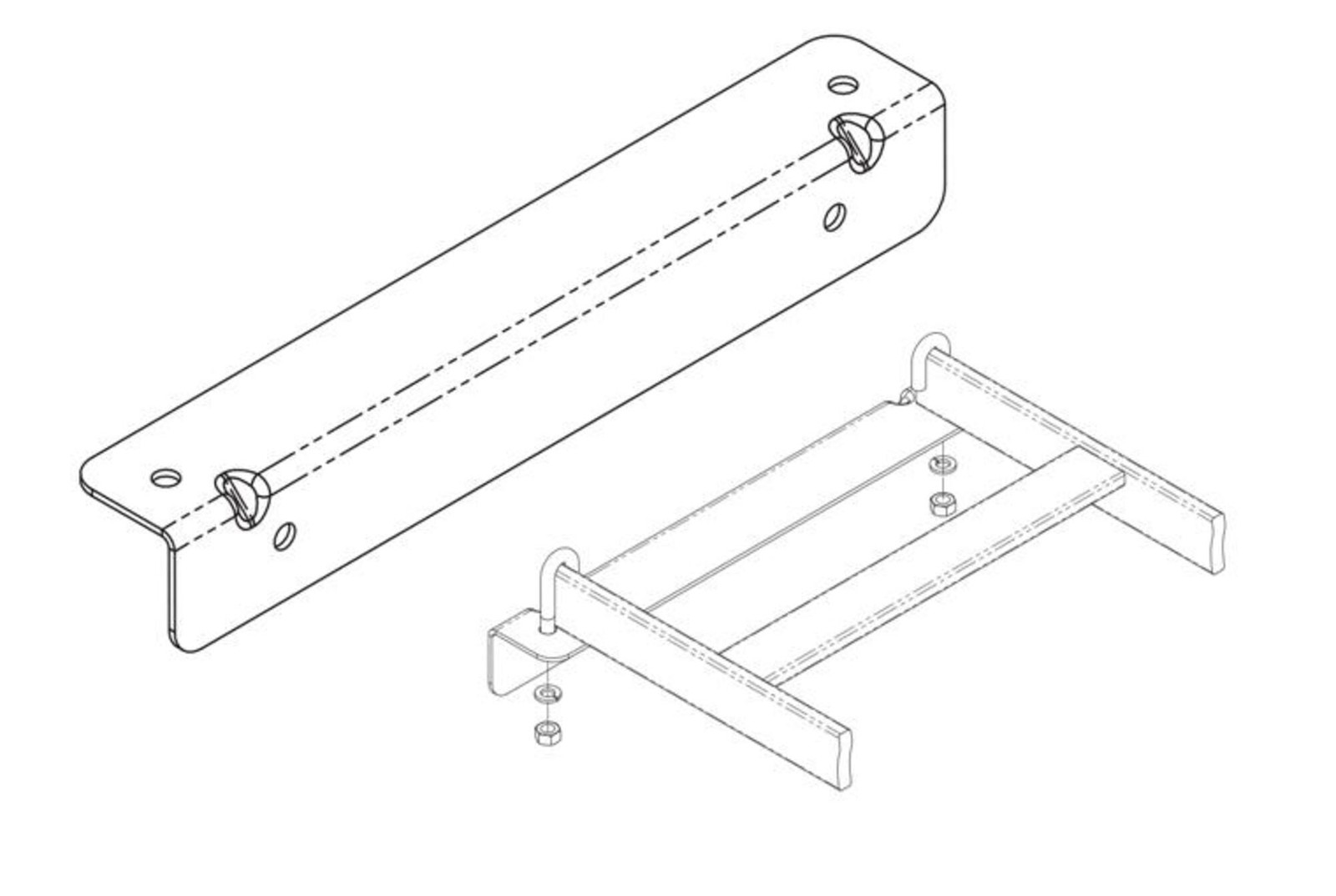 Chatsworth - 11421-712 - Wall Angle Support Kit 3/16 in., 14 in.W x 2 in.H x 2