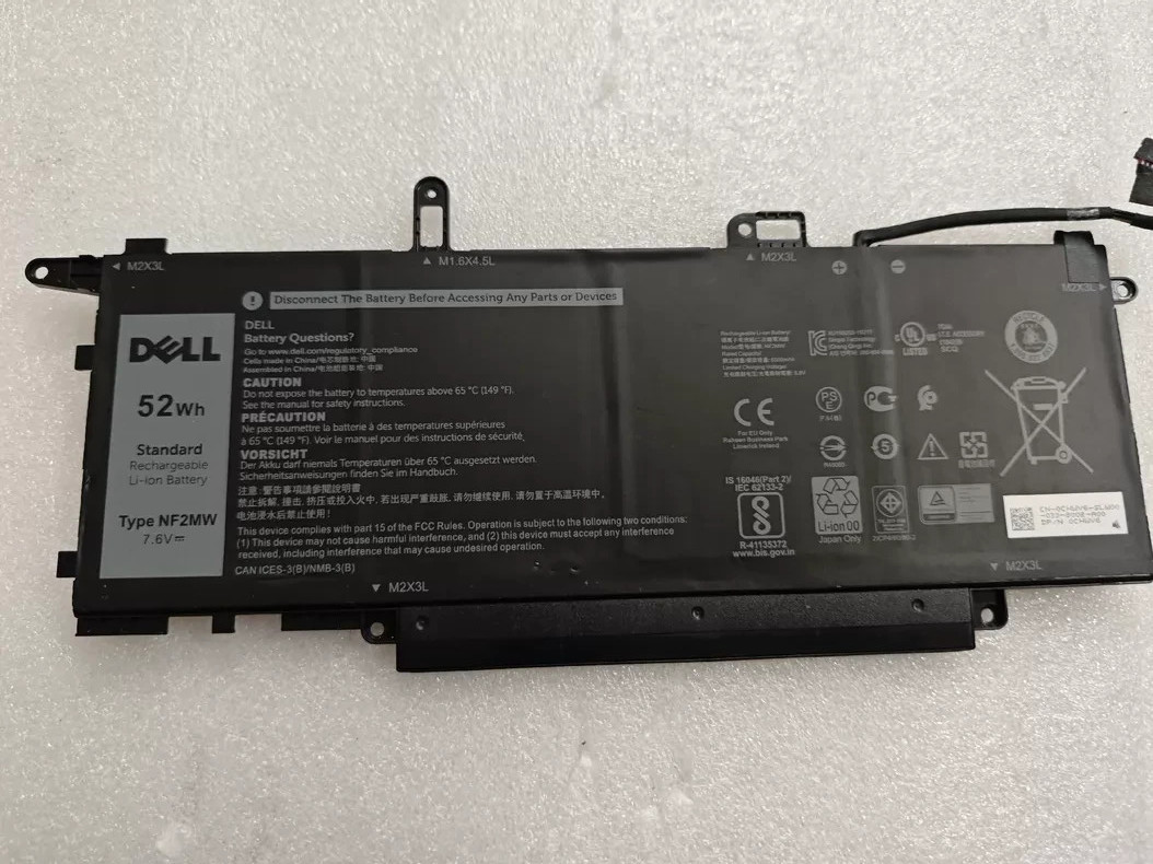 Genuine 52Wh NF2MW Laptop Battery for Dell Latitude 7400 2-in-1 9410 2-in-1 OEM