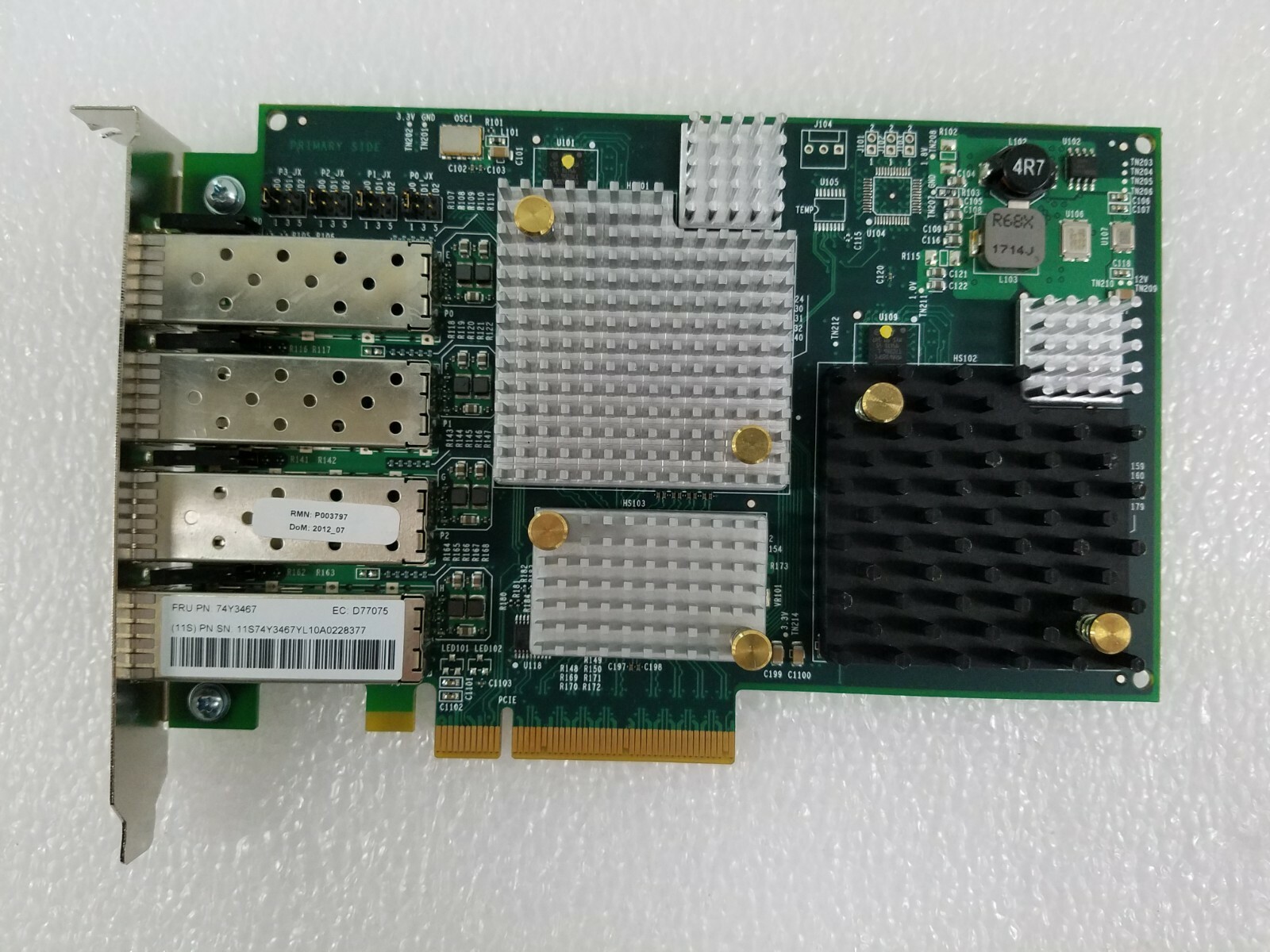 IBM 74Y3467 Quad Port 8GB Fibre LPE12004