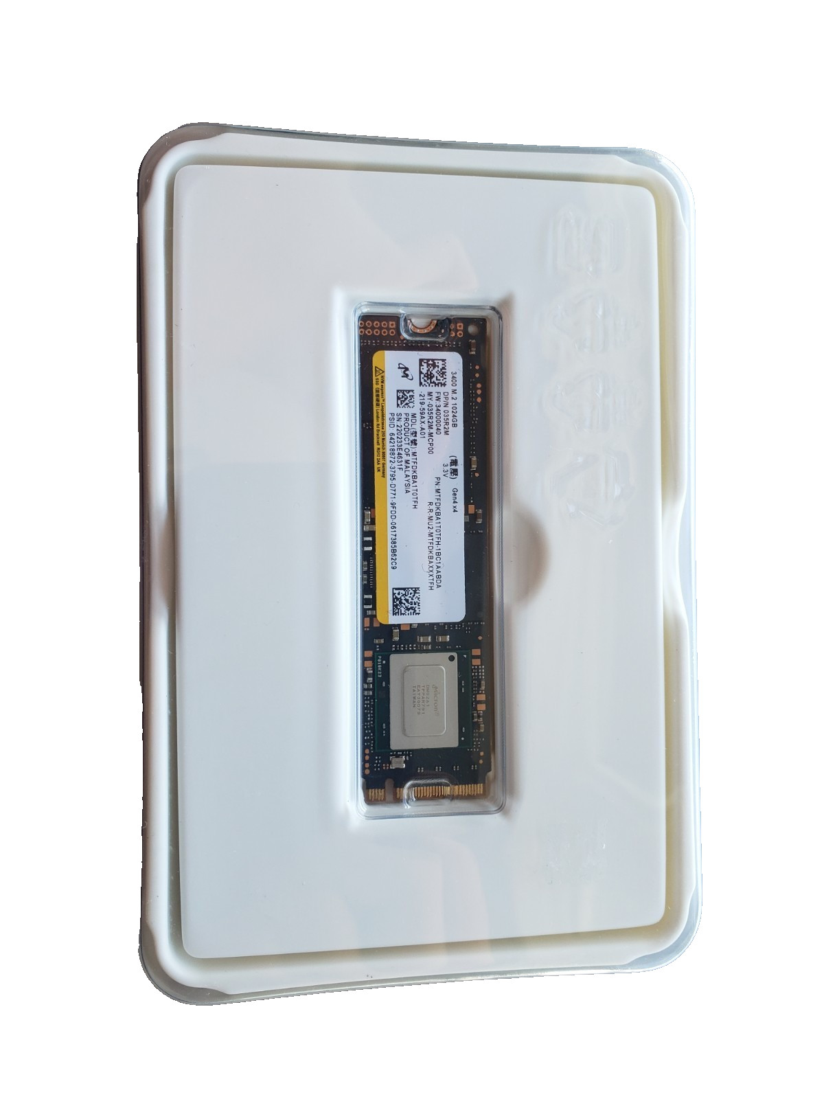 Dell Micron 3500 1TB NVMe M.2 PCIe Gen4 x4 SSD T4J4D MTFDKBA1T0TGD New Dell Pull