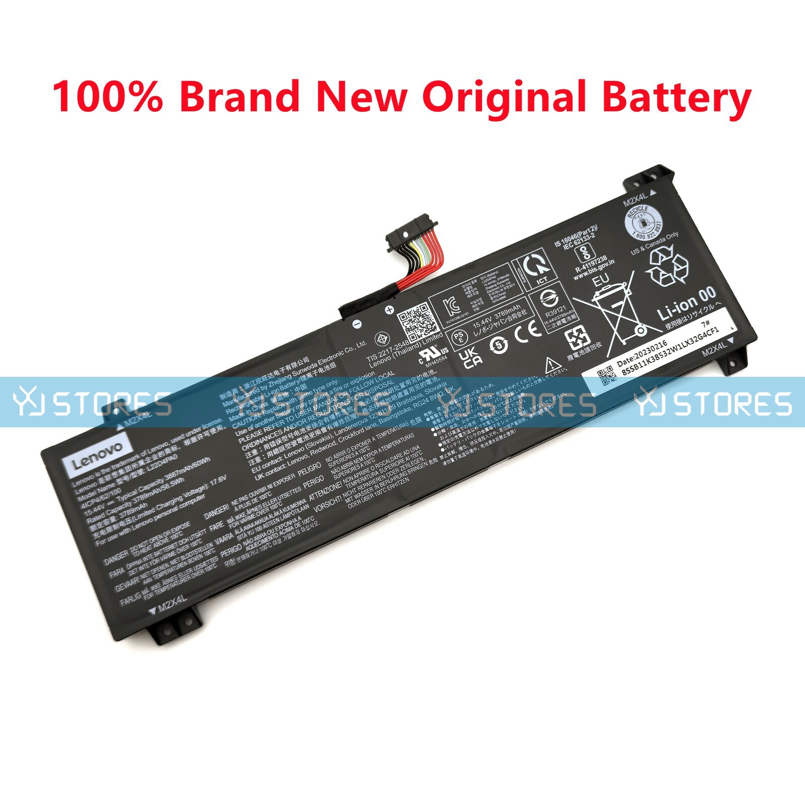 Genuine L22L4PA0 L22M4PA0 L22X4PA0 L22B4PA0 Battery for Lenovo LOQ 15IRH8 15APH8