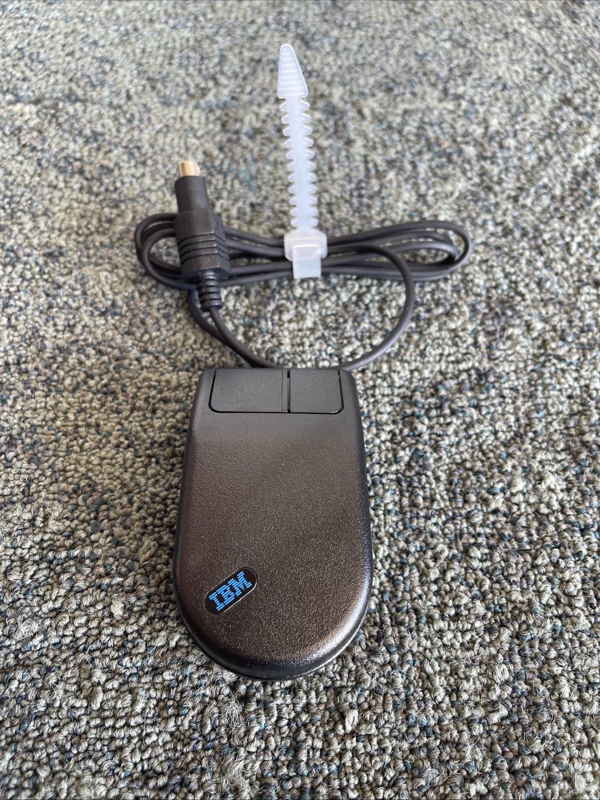 IBM Vintage Black 2 Button Mini Trackball Mouse 95F5443 - UNTESTED - 