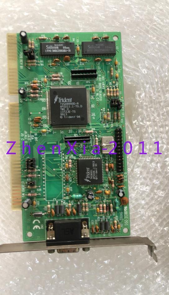 1pc used Trident TVGA8900D-R video card by DHL/Fedex shipping