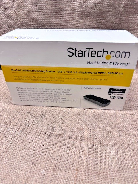 Startech DK30C2DPPD Dual-4k 60Hz Universal Docking Station*New