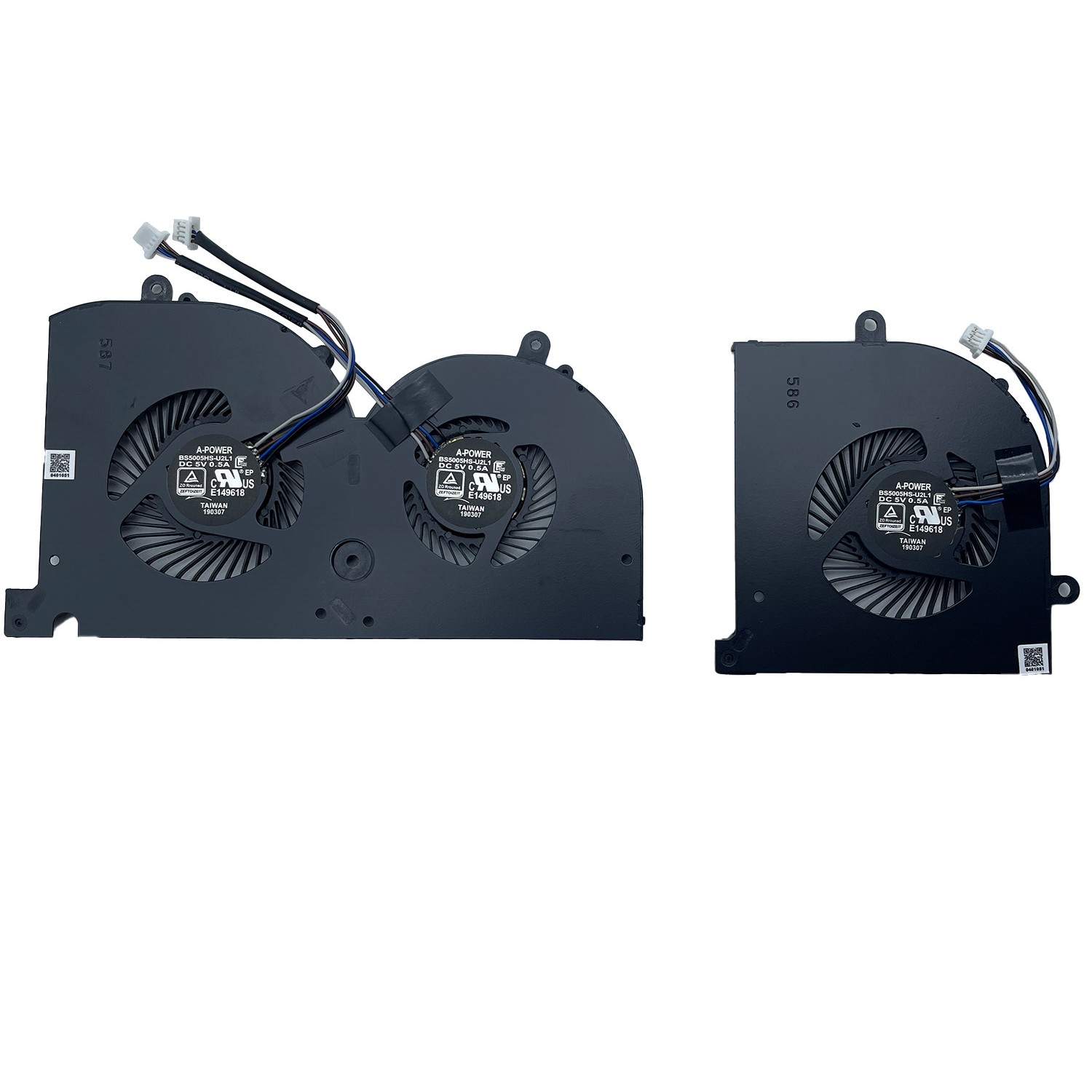 NewFor MSI GS75 Stealth P75 Creator MS-17G1 MS-17G2 CPU & GPU Cooling Fan 5V US
