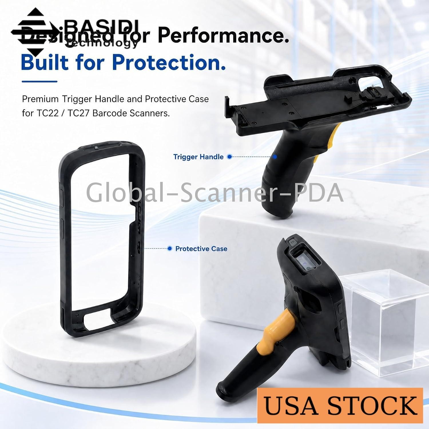 🔥USA TC22 Trigger Handle Protective Case for Zebra TC22 TC27 TRG-TC2L-SNP1-01🔥