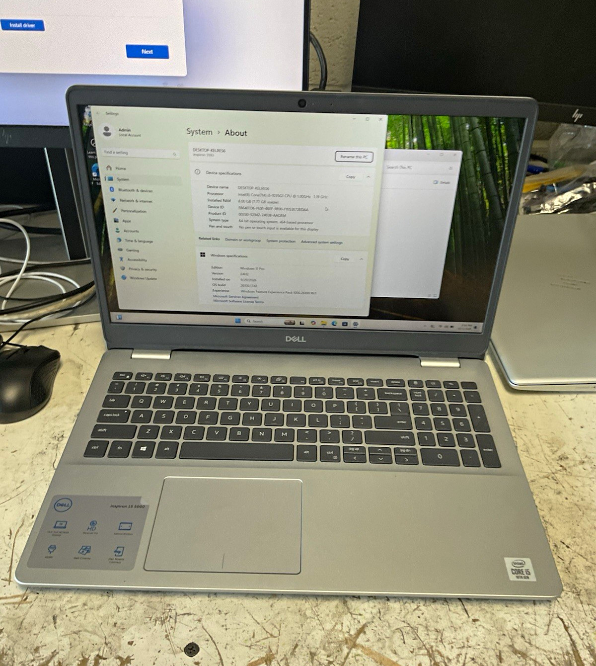 DELL INSPIRON LAPTOP 15.6" i5-1035G1 gb/500gb+SSD WIN11 MS OFFICE 2024