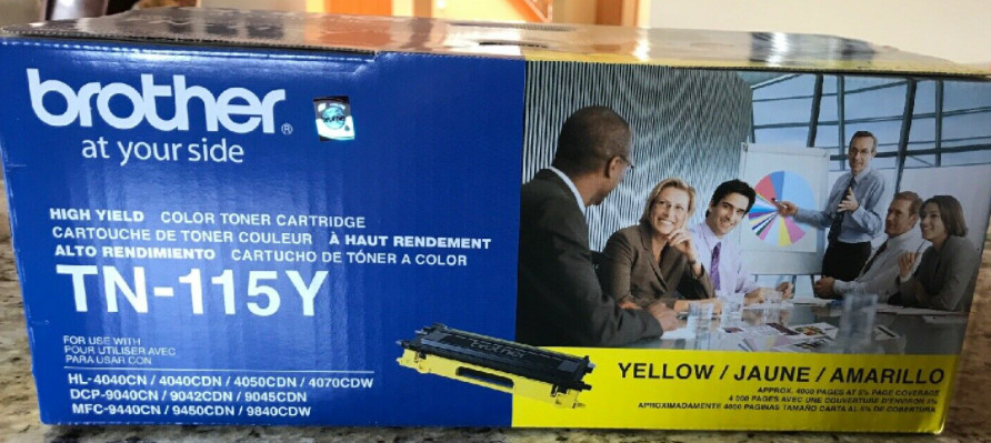 Genuine BROTHER Toner Yellow TN-115MY TN115Y High Yield Color Cartridge NEW