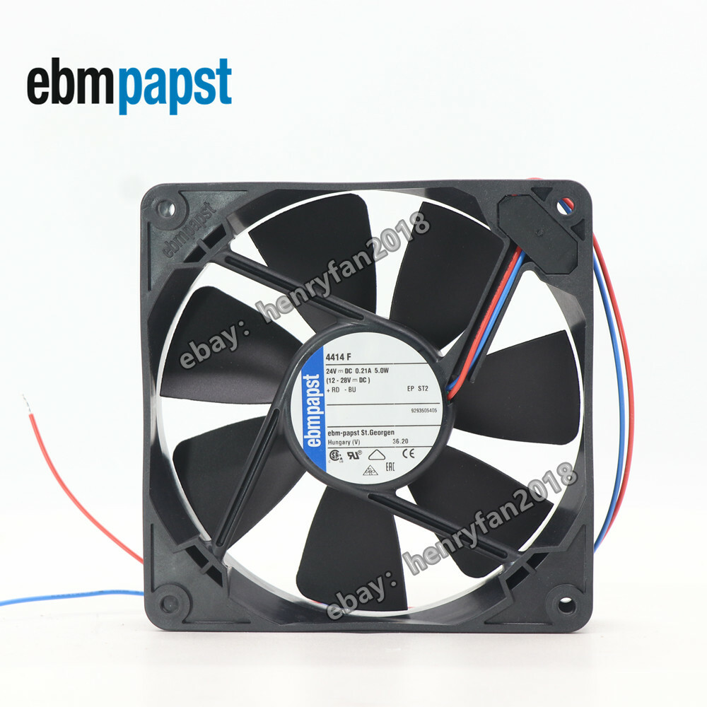 Ebmpapst 4414F Axial Fan 24VDC 5.0W 120*120*25MM 2wire Inverter/Case Cooling Fan