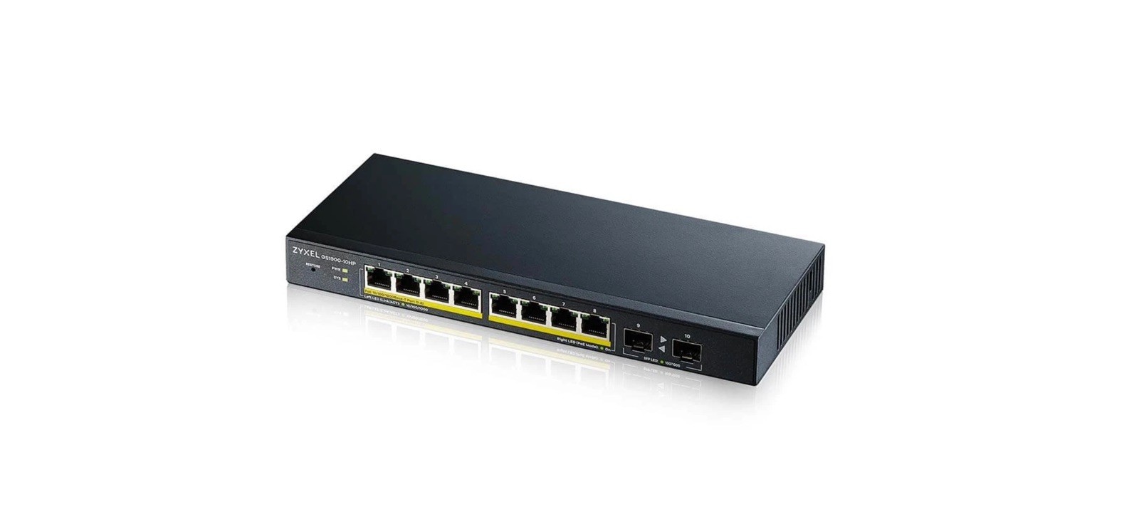 Zyxel GS1900-10HP Managed L2 Gigabit Ethernet (10/100/1000) Power over Ethernet