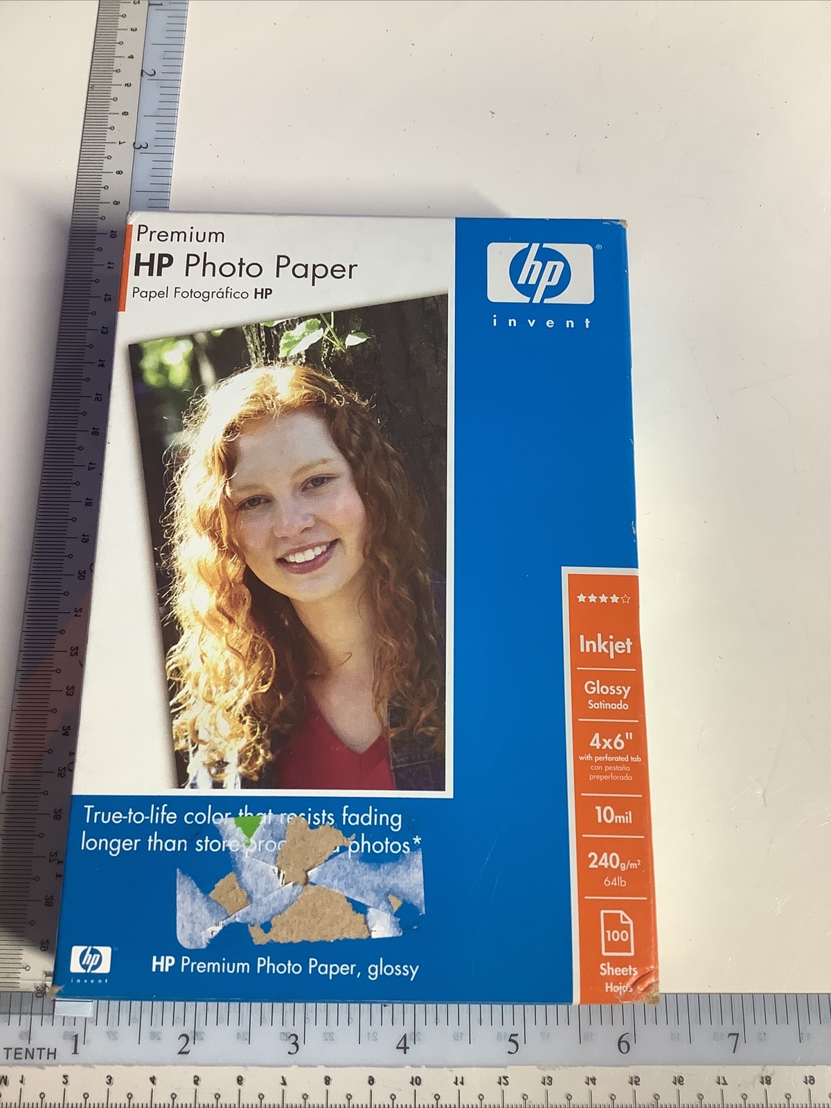 Genuine HP Premium Glossy Inkjet Photo Paper - 100 Sheets 4 x 6" Sealed